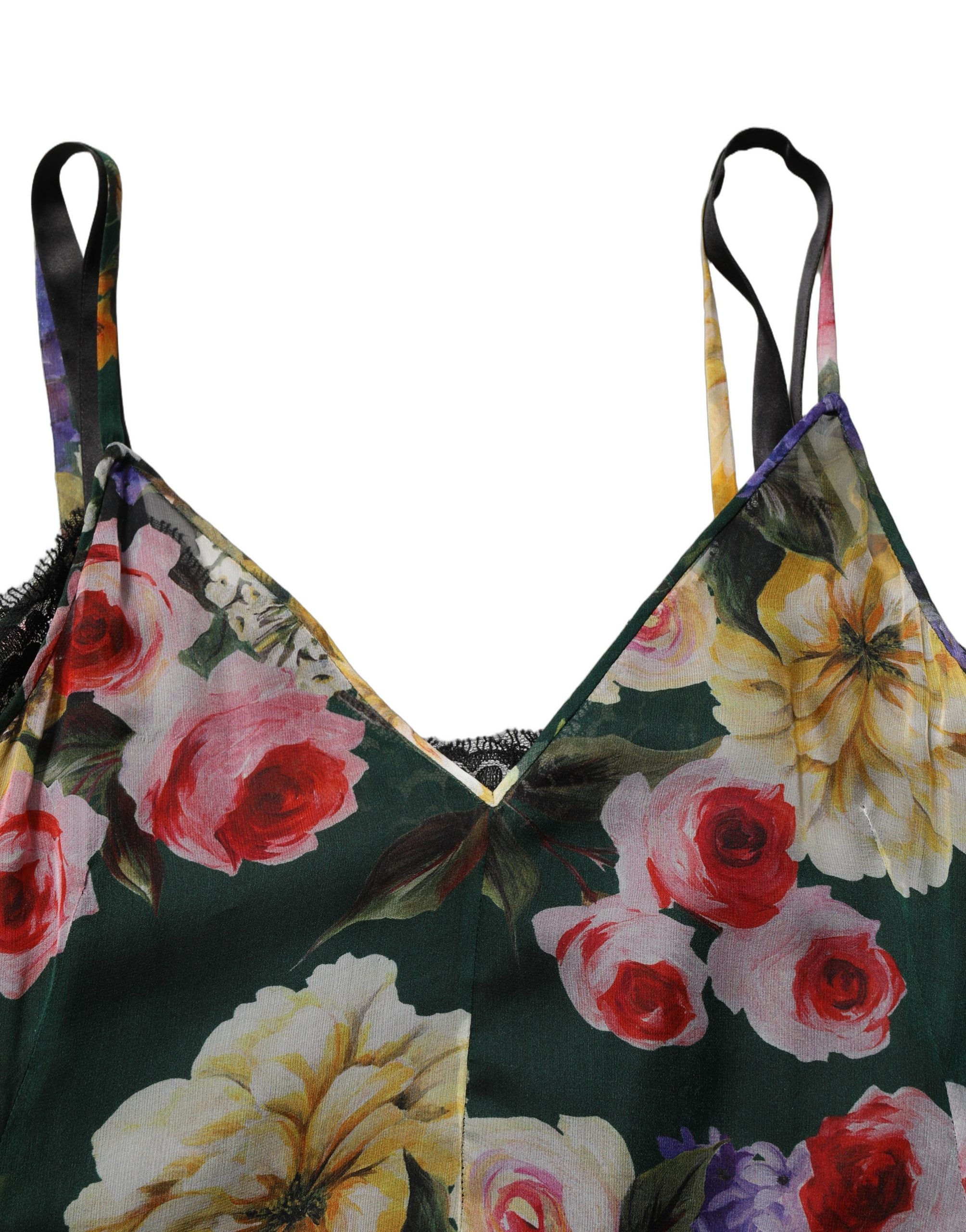 Dolce & Gabbana Multicolor Floral Print Sleeveless Mini Dress Dolce & Gabbana