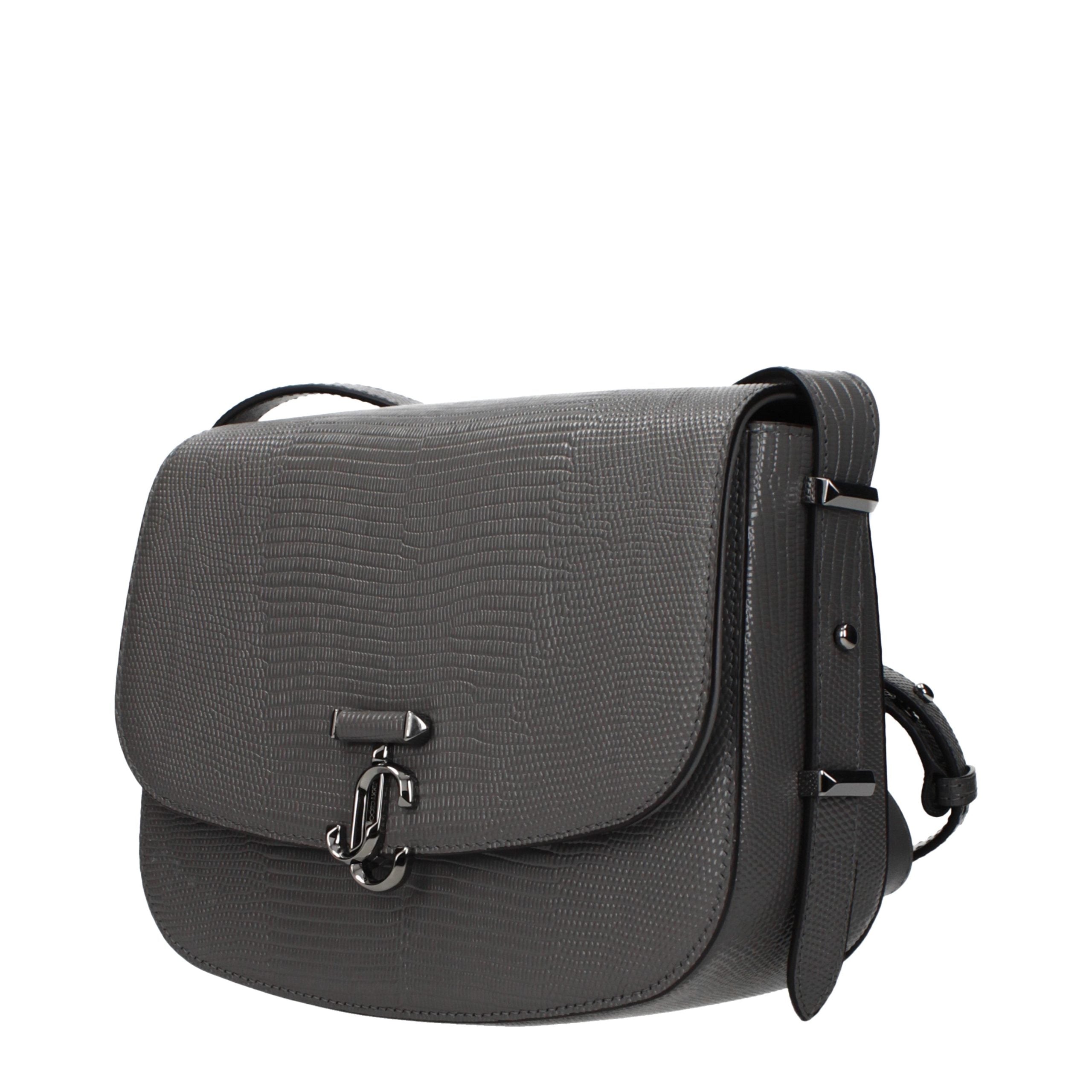 Jimmy Choo Gray Leather Crossbody Bag Jimmy Choo