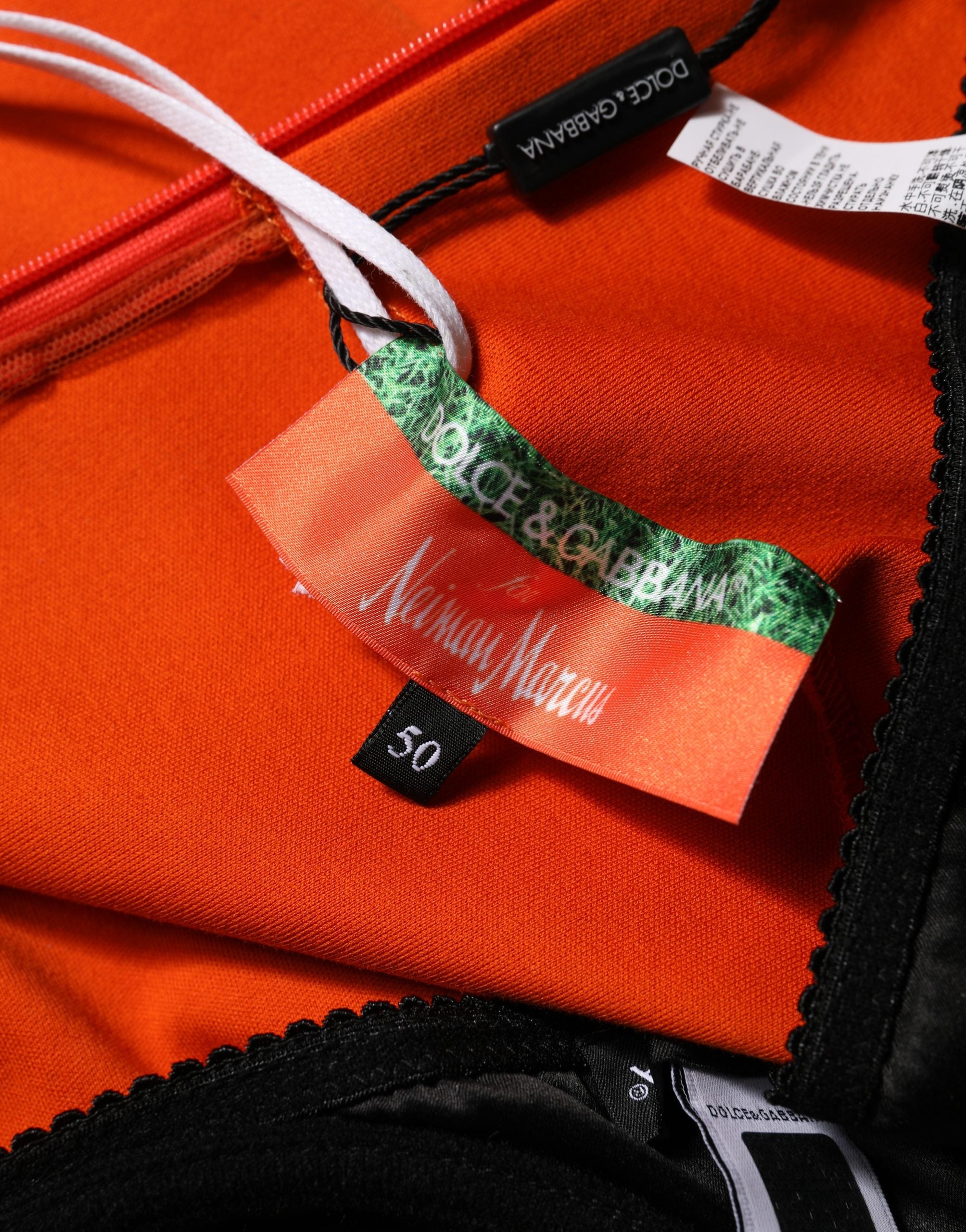 Dolce & Gabbana Orange Cotton Superbowl Football Inspired Mini Dress Dolce & Gabbana