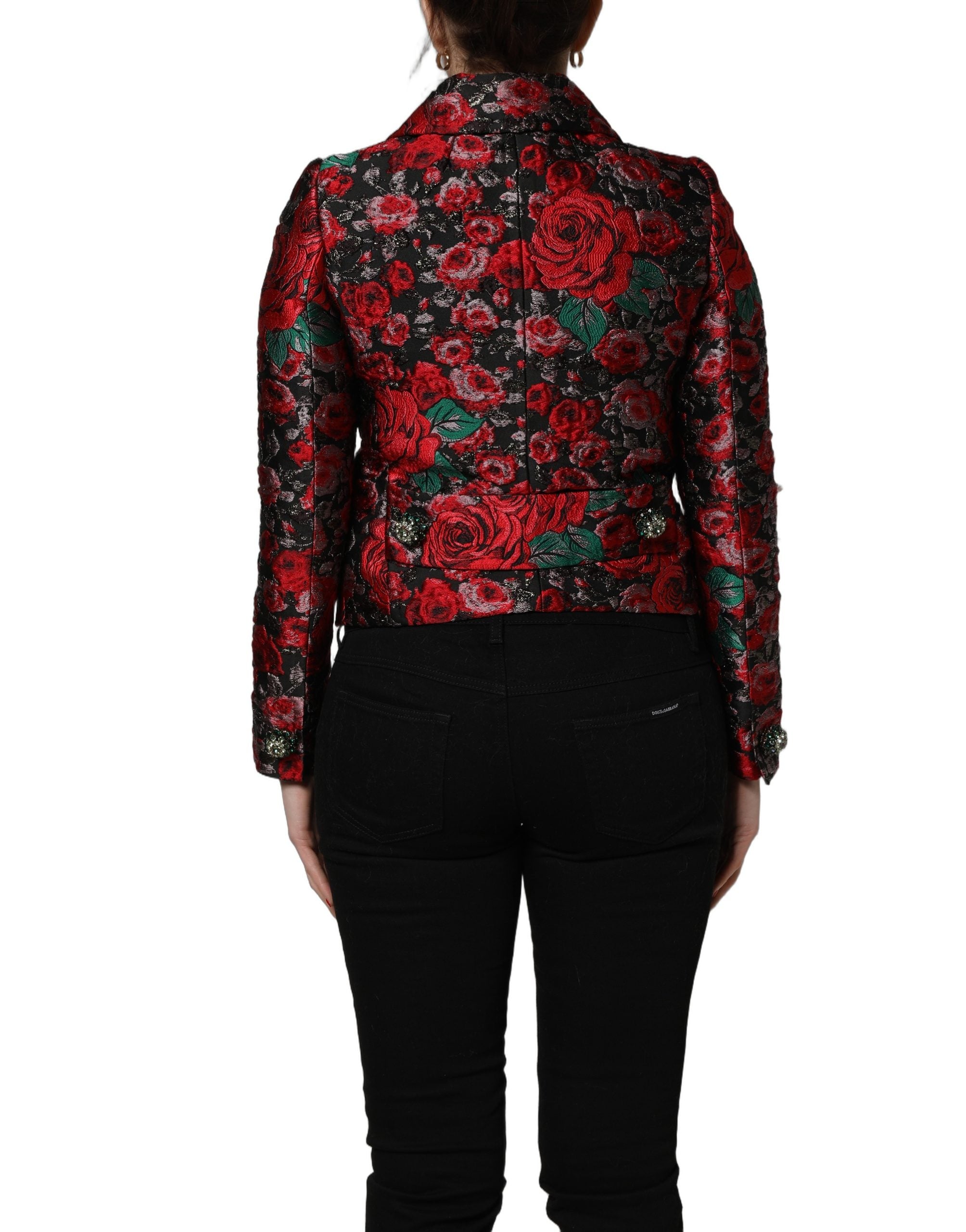 Dolce & Gabbana Multicolor Floral Brocade ButtonBlazer Jacket Dolce & Gabbana