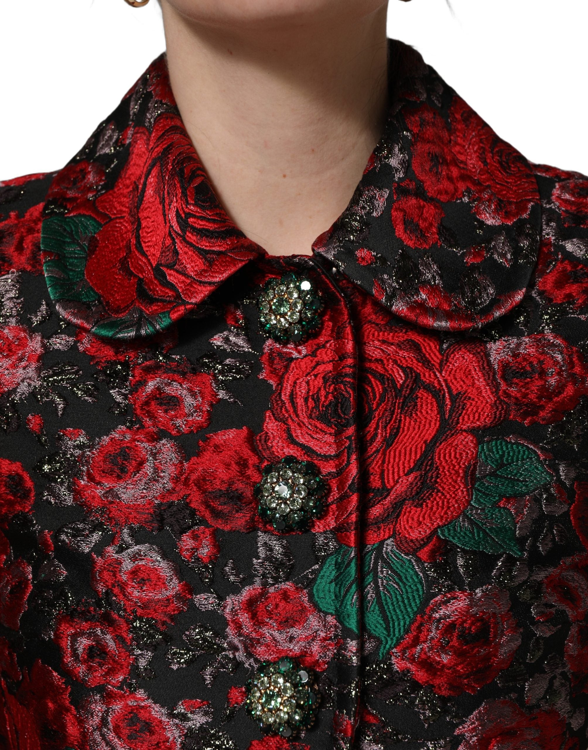 Dolce & Gabbana Multicolor Floral Brocade ButtonBlazer Jacket Dolce & Gabbana