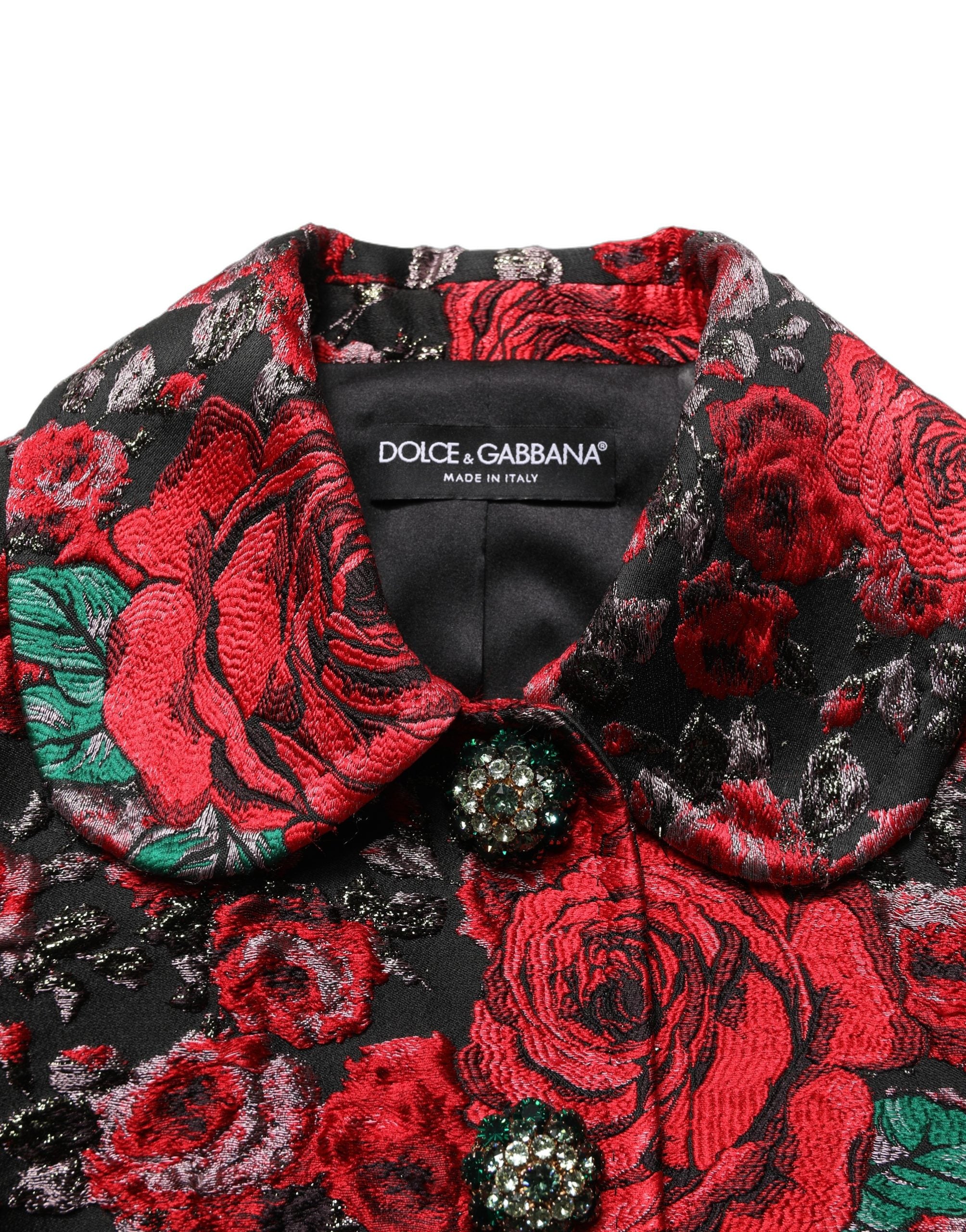 Dolce & Gabbana Multicolor Floral Brocade ButtonBlazer Jacket Dolce & Gabbana