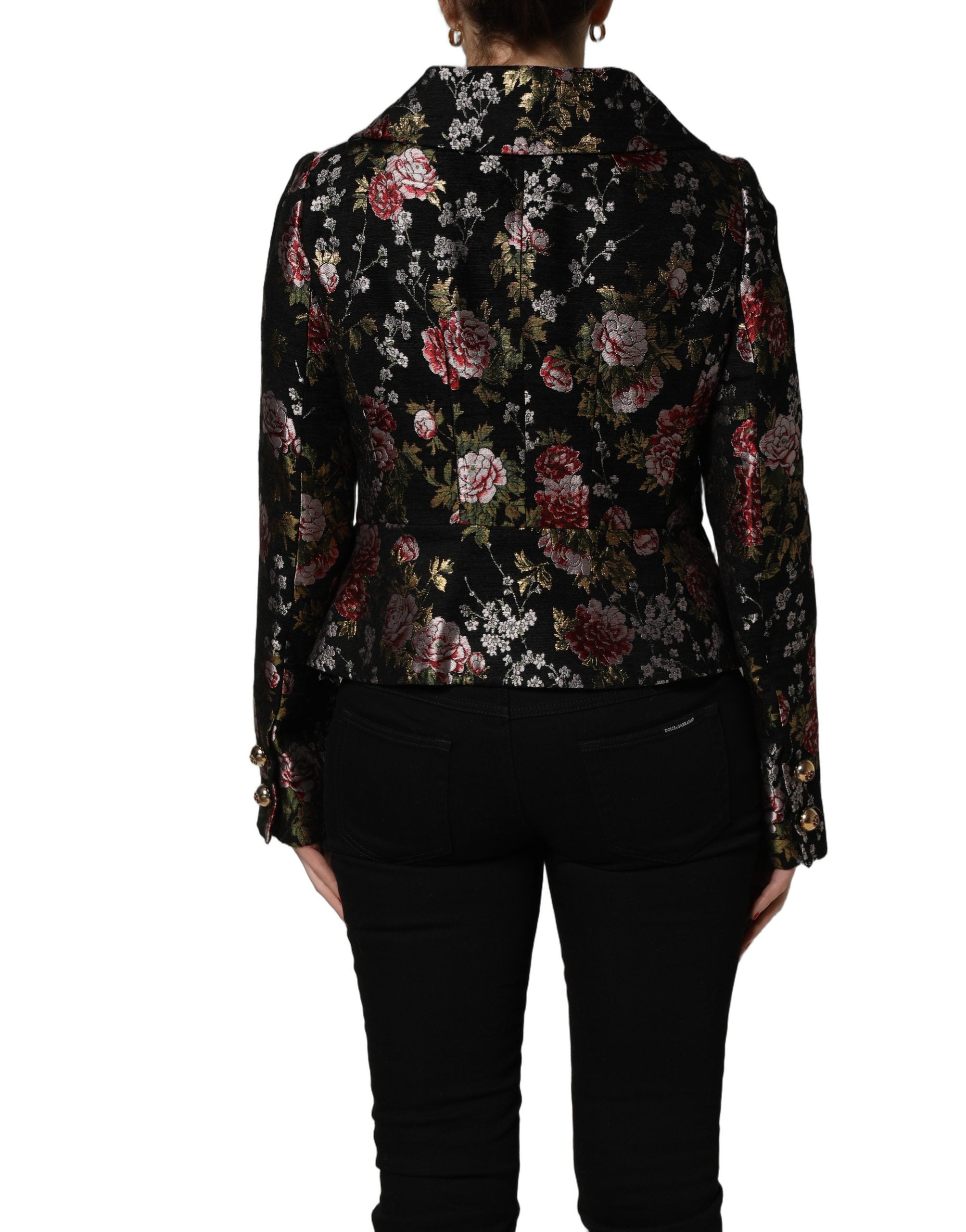 Dolce & Gabbana Multicolor Floral Brocade Blazer Jacket Dolce & Gabbana
