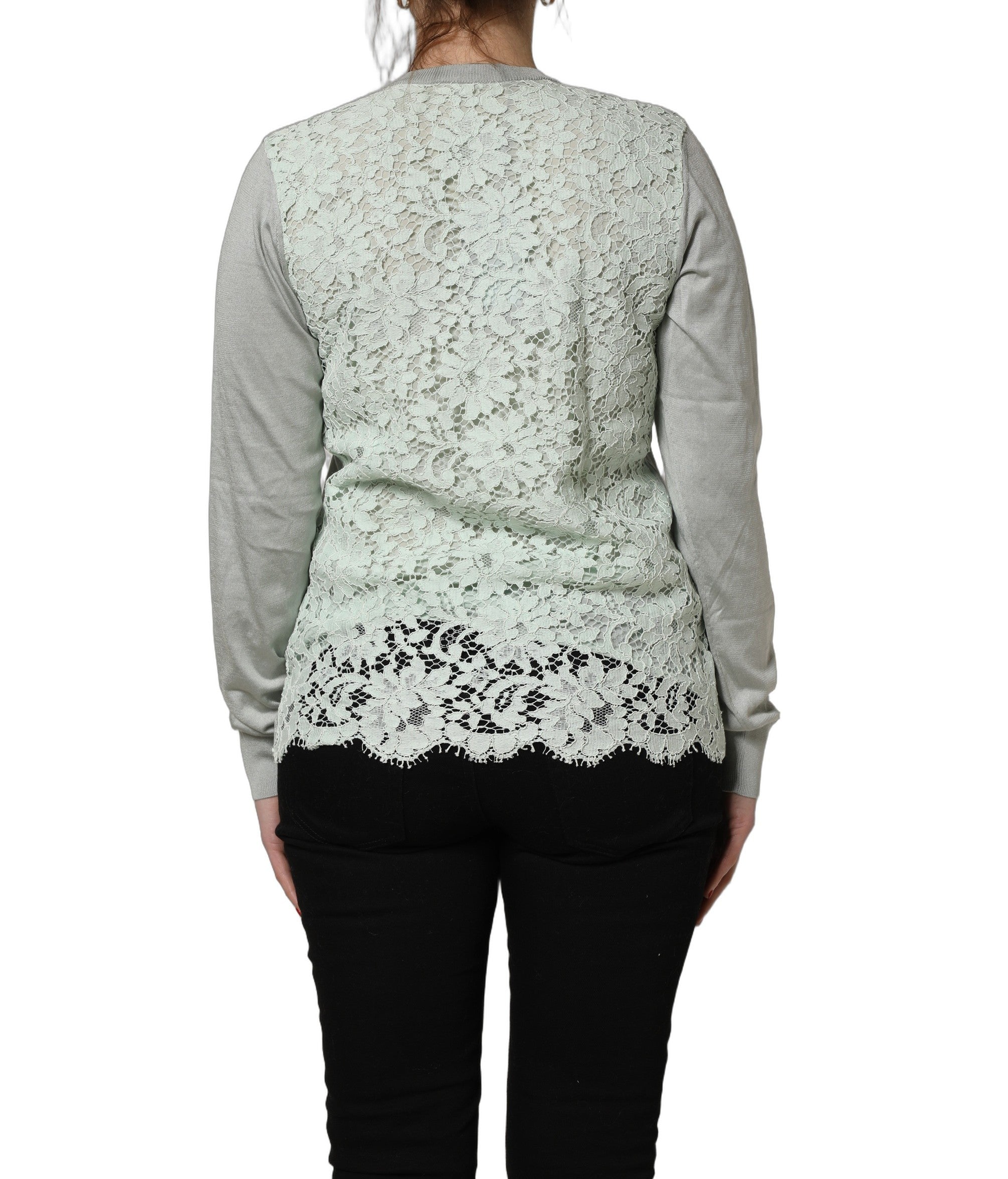 Dolce & Gabbana Green ButtonDown LongSleeve Cardigan Sweater Dolce & Gabbana