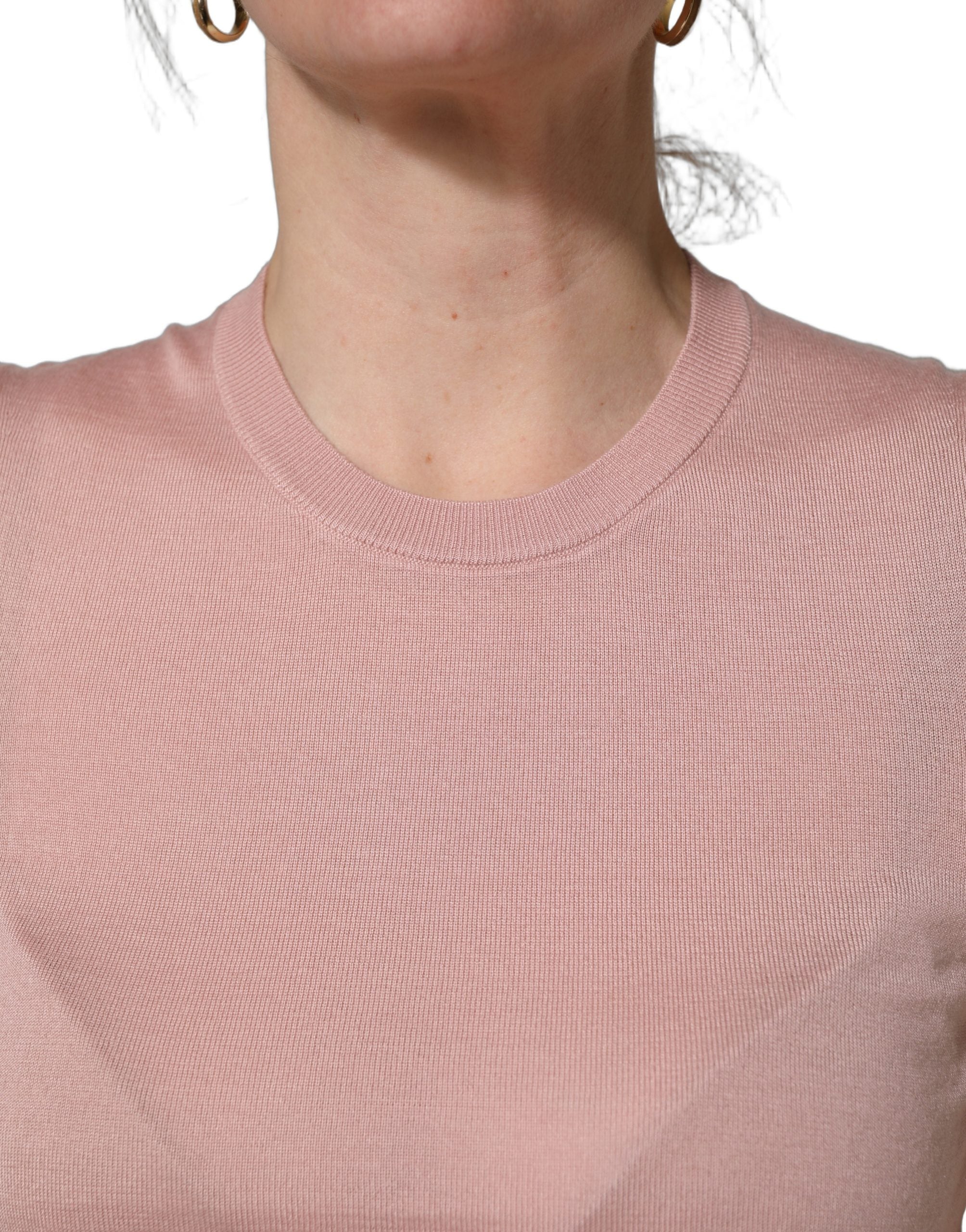 Dolce & Gabbana Pink Sleeveless Cashmere Knitted Tank Top Dolce & Gabbana