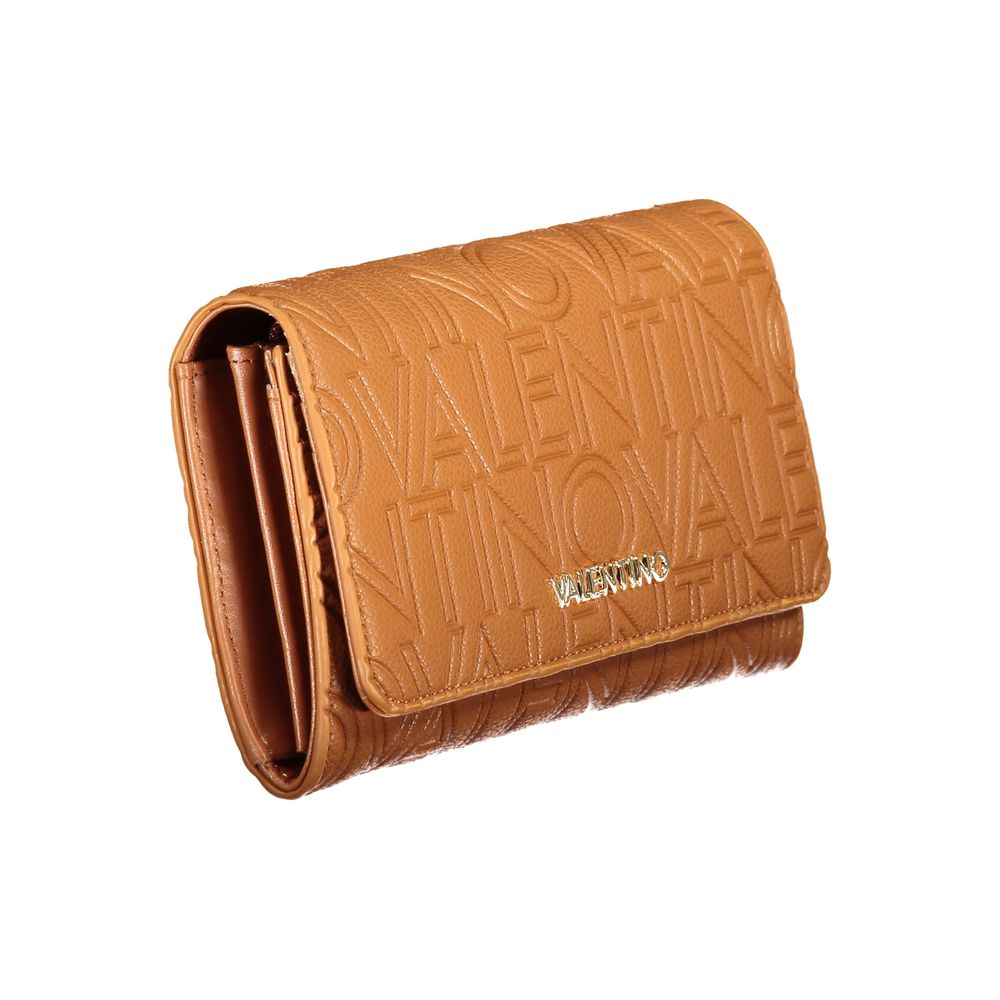 Valentino Brown Polyurethane Women's Wallet Valentino