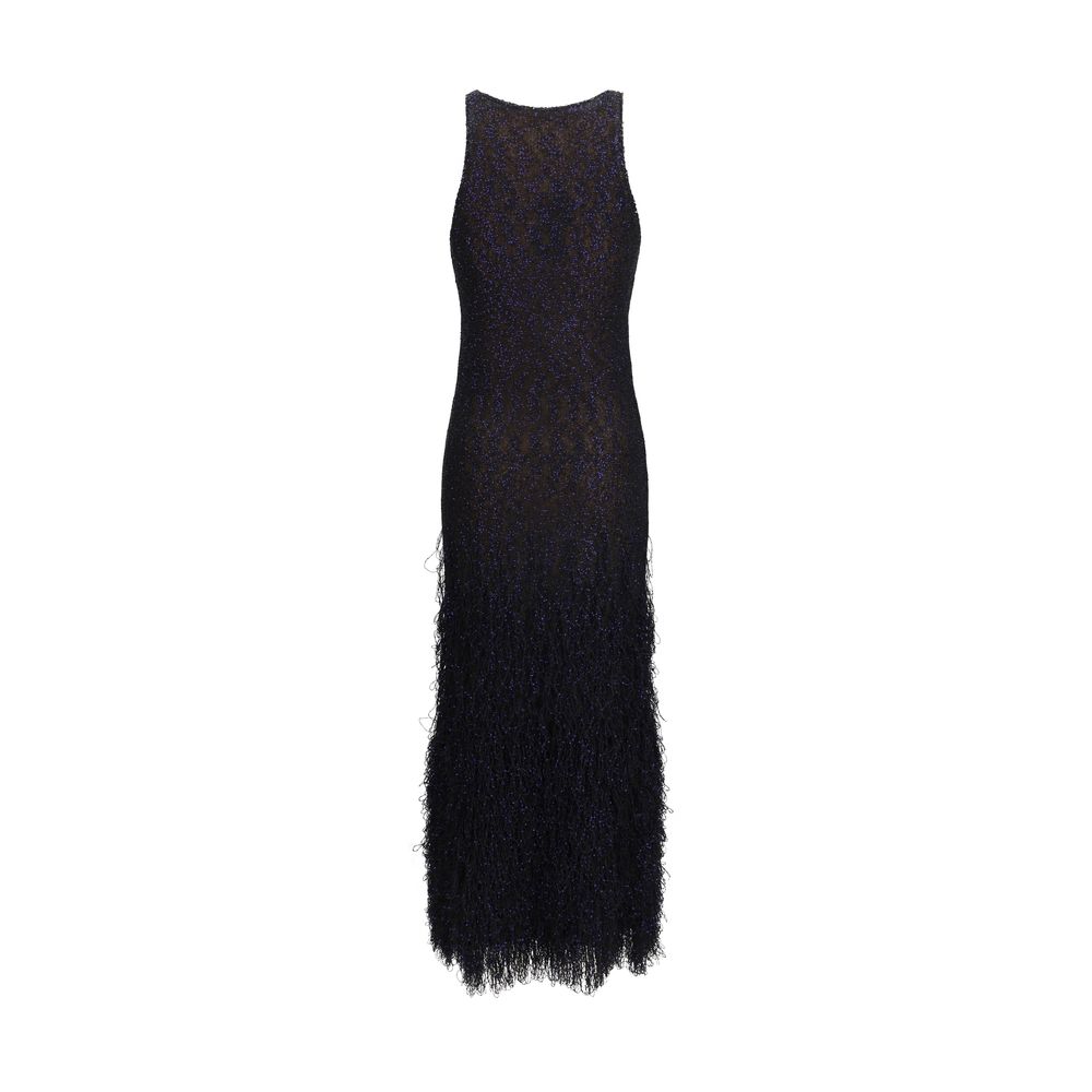 Giorgio Armani Blue Polyamide Cocktail Dress Giorgio Armani