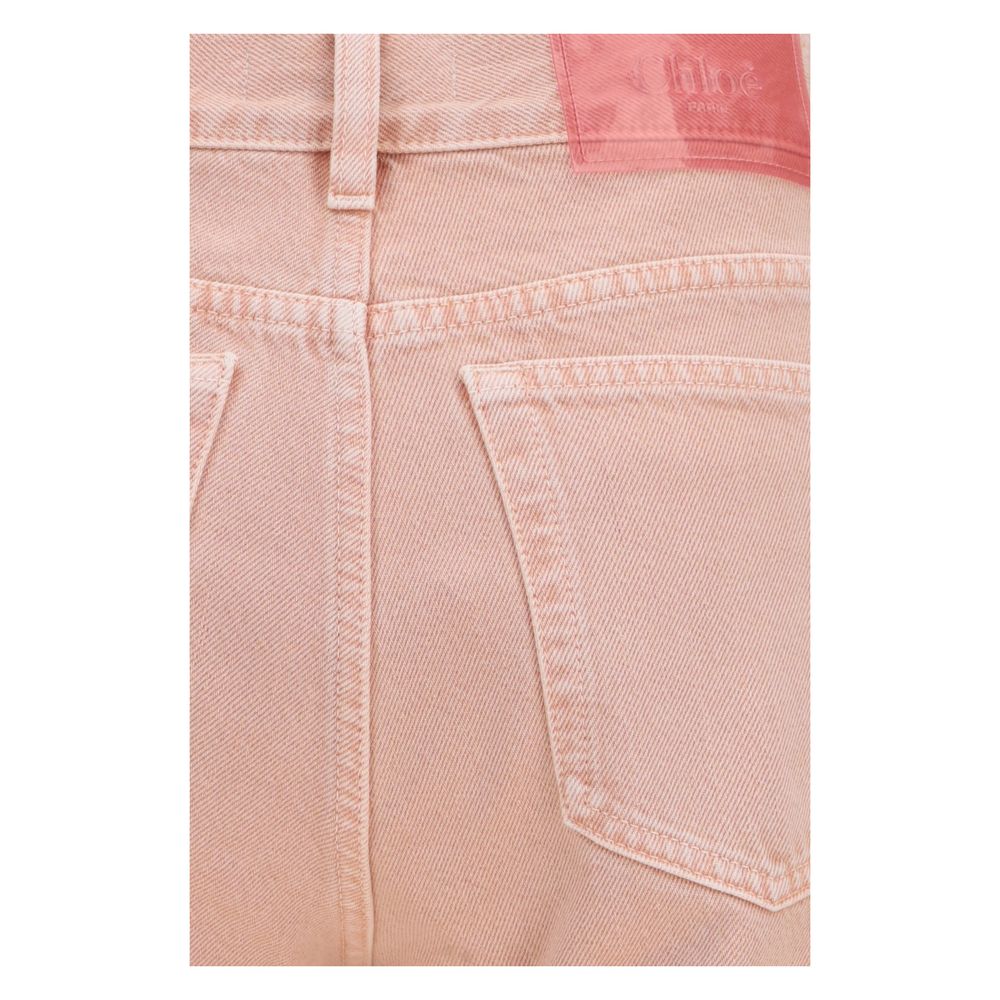 Chloé Multicolor Cotton Straight-Leg Jeans Chloé
