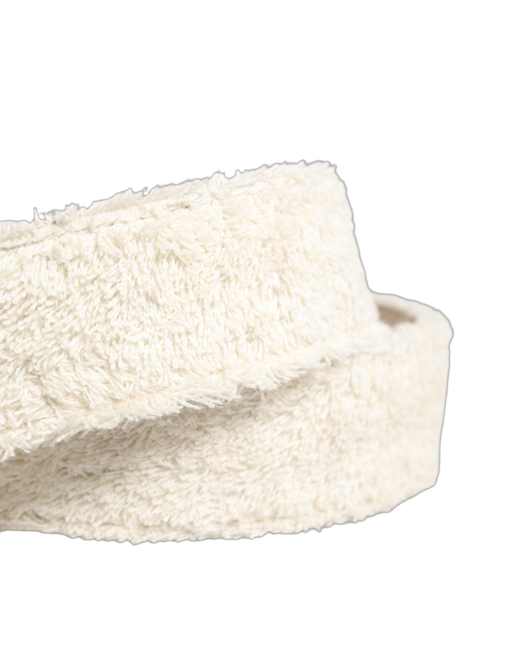 Dolce & Gabbana White Cotton Fleece DG Logo Metal Buckle Belt Dolce & Gabbana