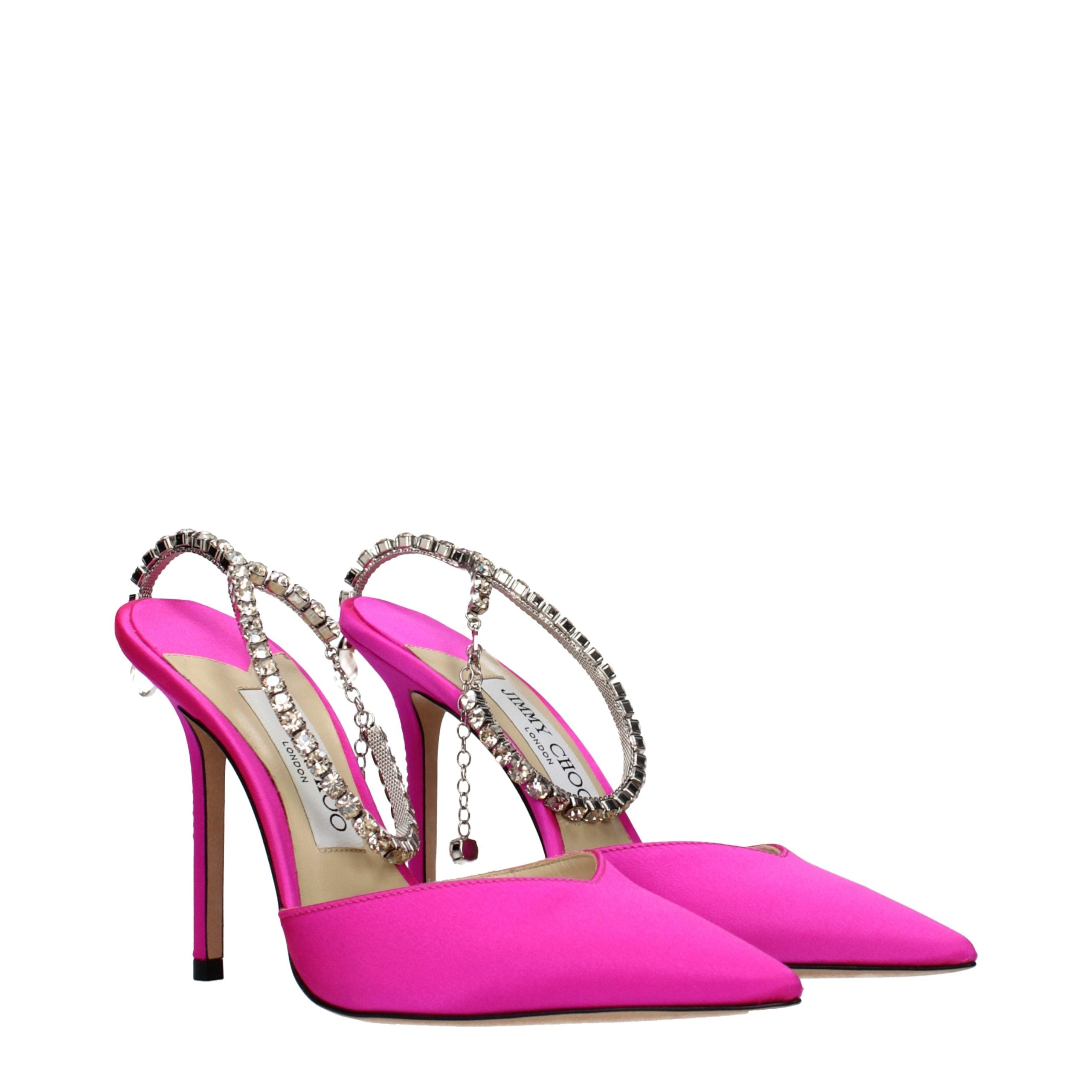Jimmy Choo Pink Satin Stiletto Heel Sandals Jimmy Choo