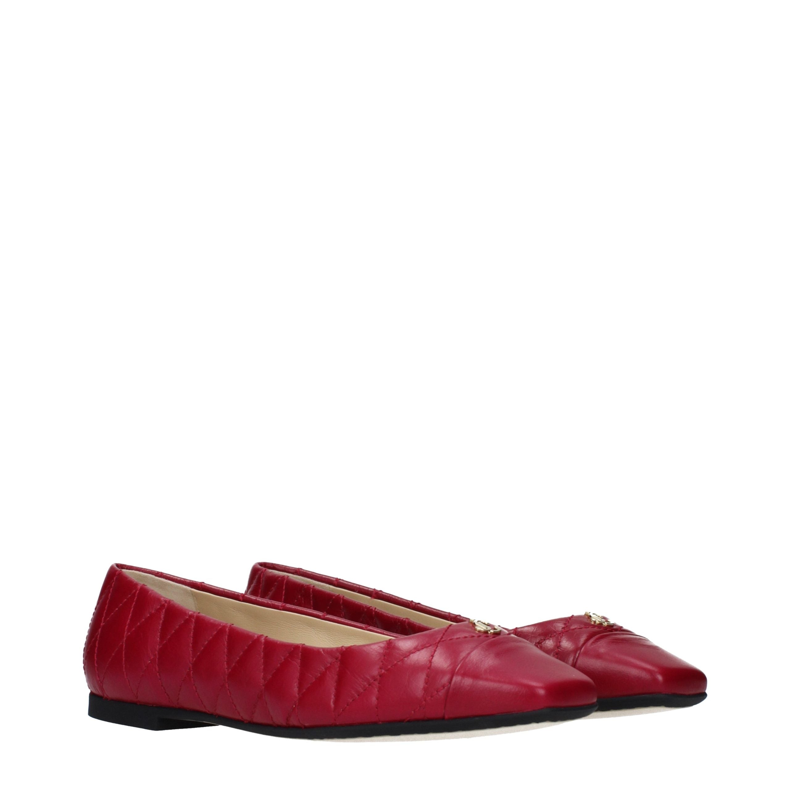 Jimmy Choo Pink Leather Ballet Flats Jimmy Choo