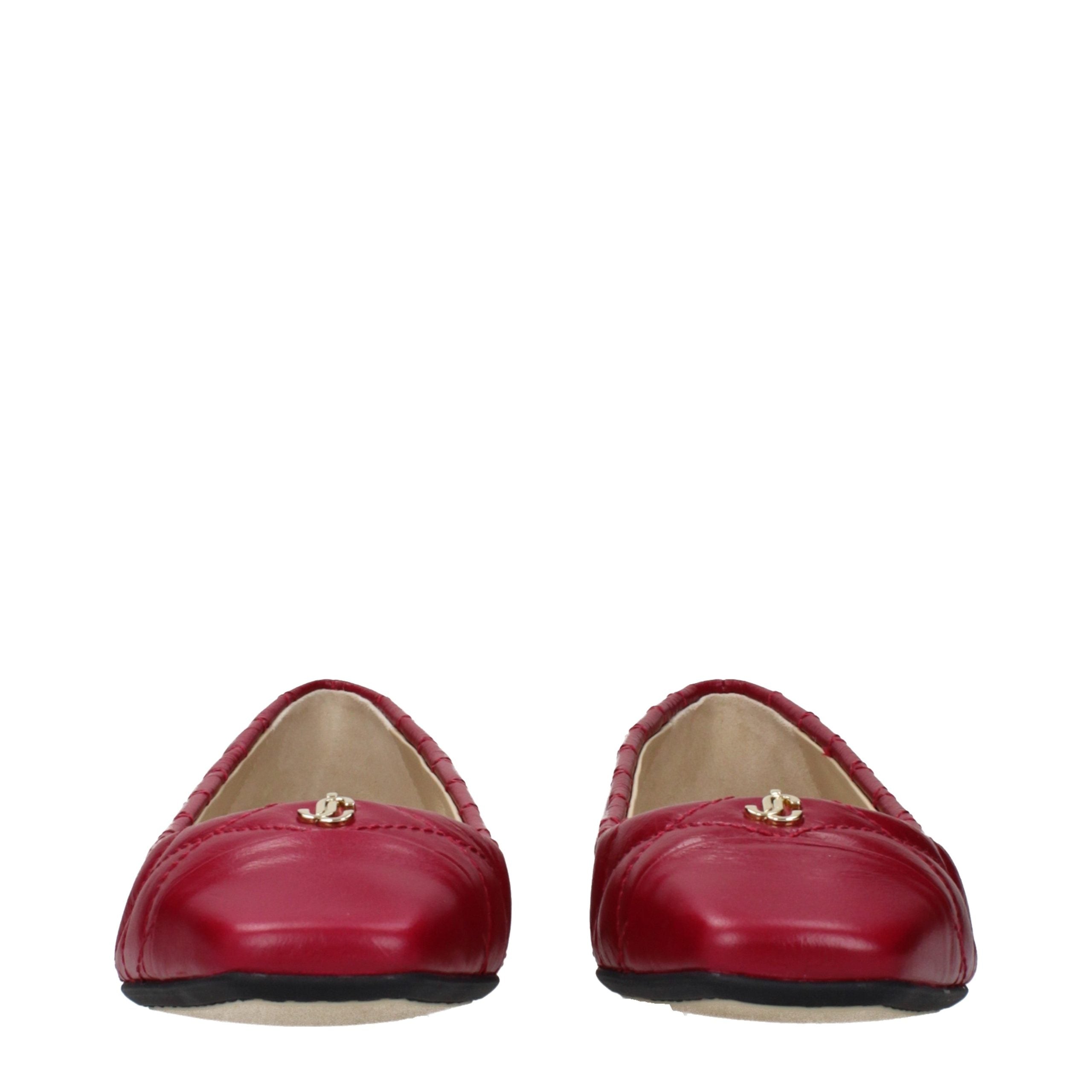 Jimmy Choo Pink Leather Ballet Flats Jimmy Choo