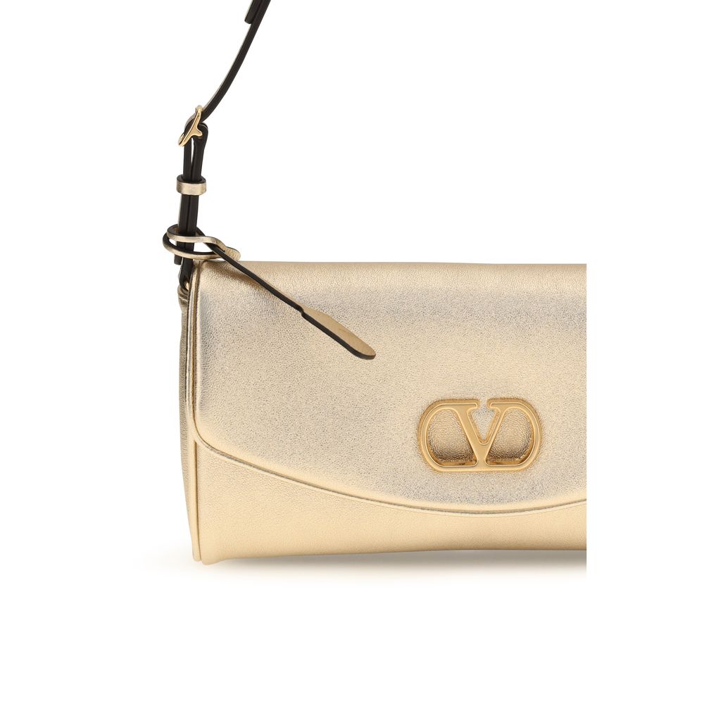 Valentino Garavani Gold Lamb Ovis Aries Aries Shoulder Bag Valentino Garavani