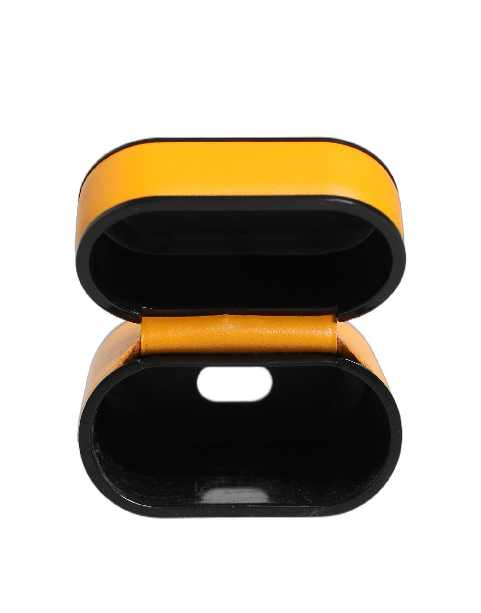 Dolce & Gabbana Case Yellow Calf Leather Logo Flip Holder Strap Airpods Dolce & Gabbana