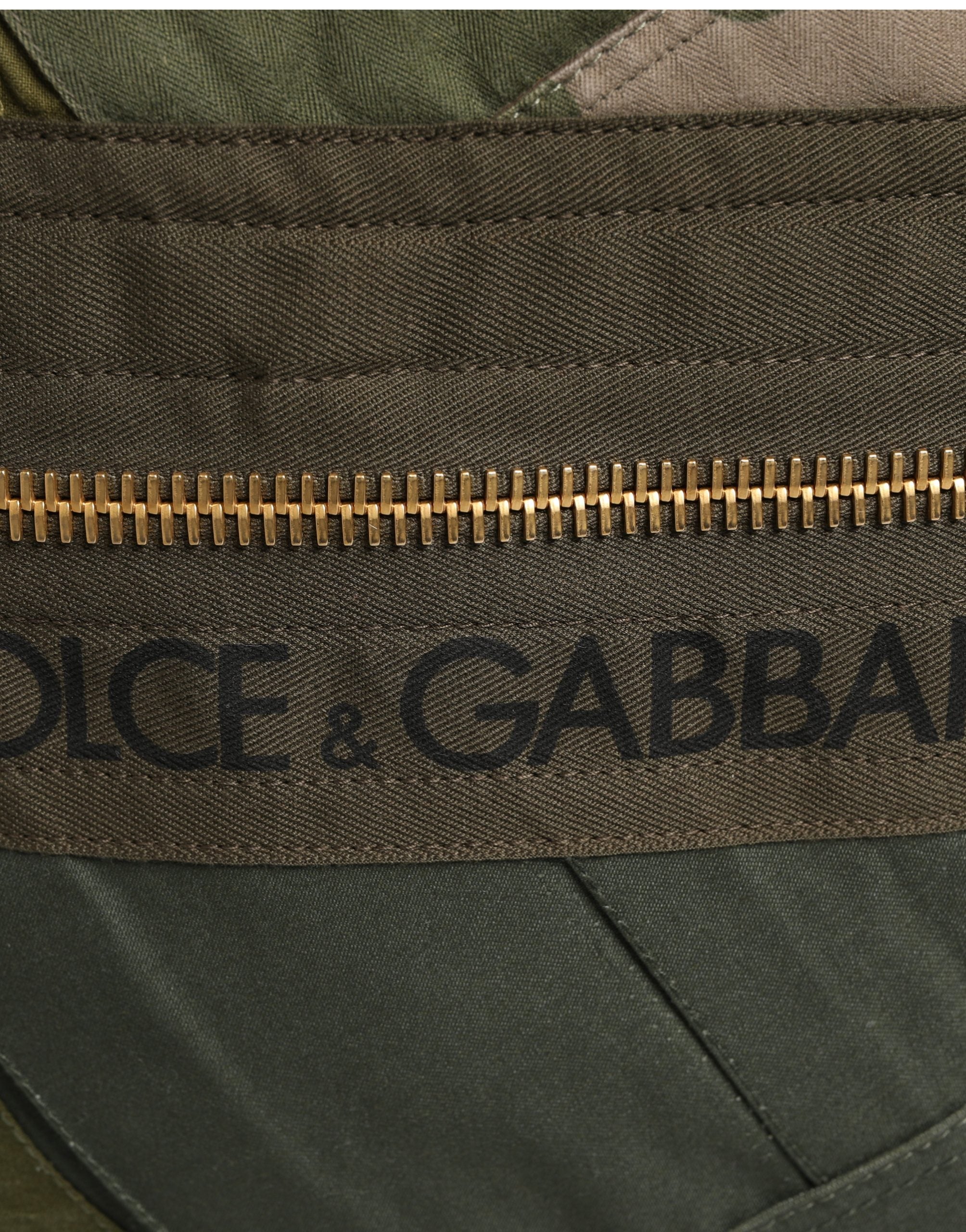 Dolce & Gabbana Military Green Patchwork Rucksack Backpack Borse Men Bag Dolce & Gabbana