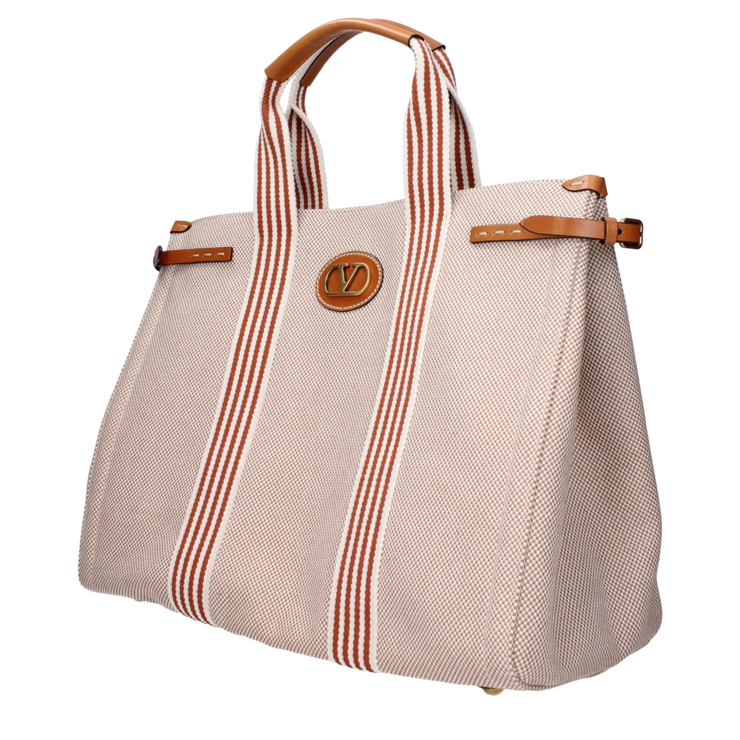Valentino Garavani Beige Fabric Handbag Valentino Garavani
