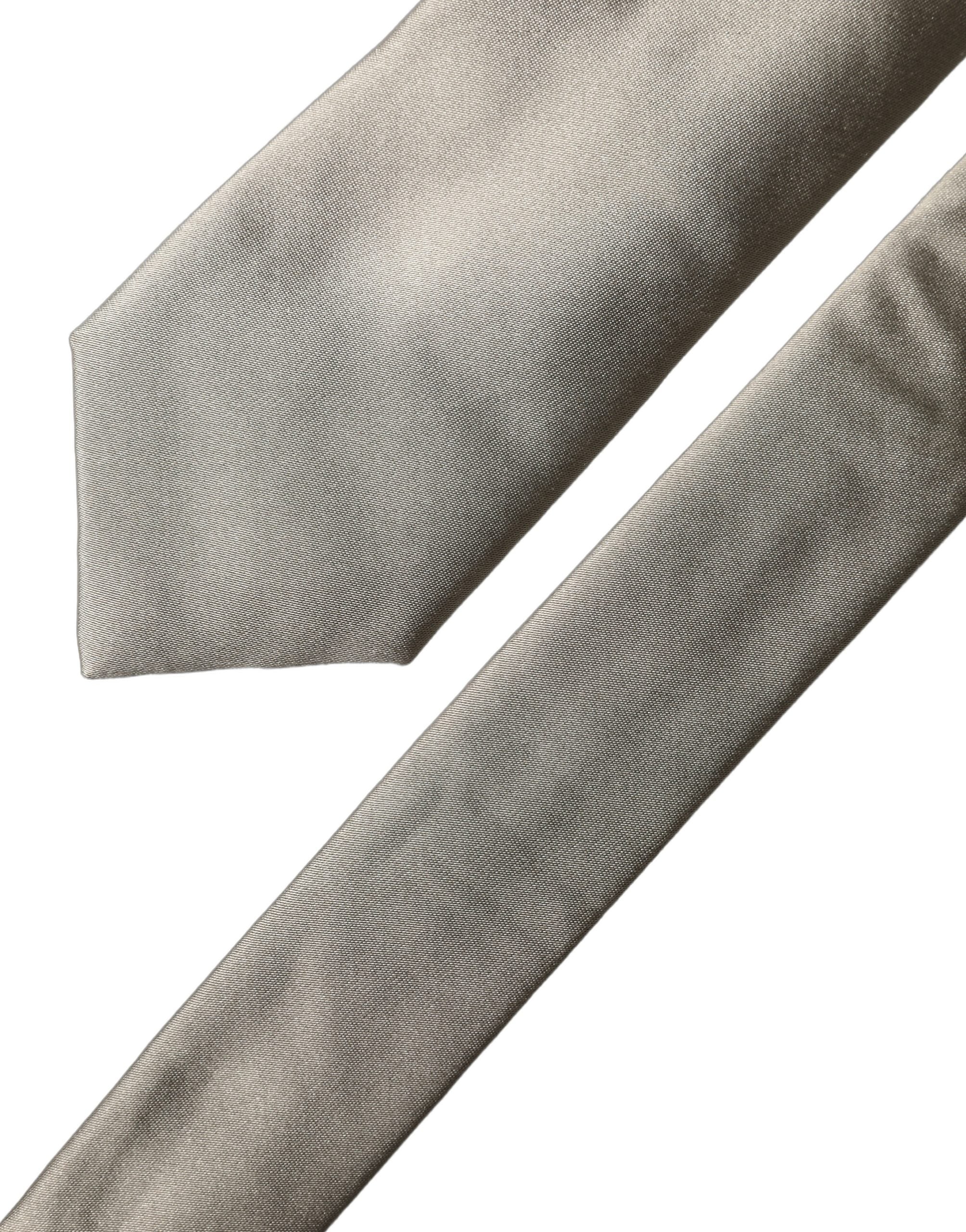 Dolce & Gabbana White Tattoo Floral Silk Adjustable Men Tied Necktie Tie Dolce & Gabbana