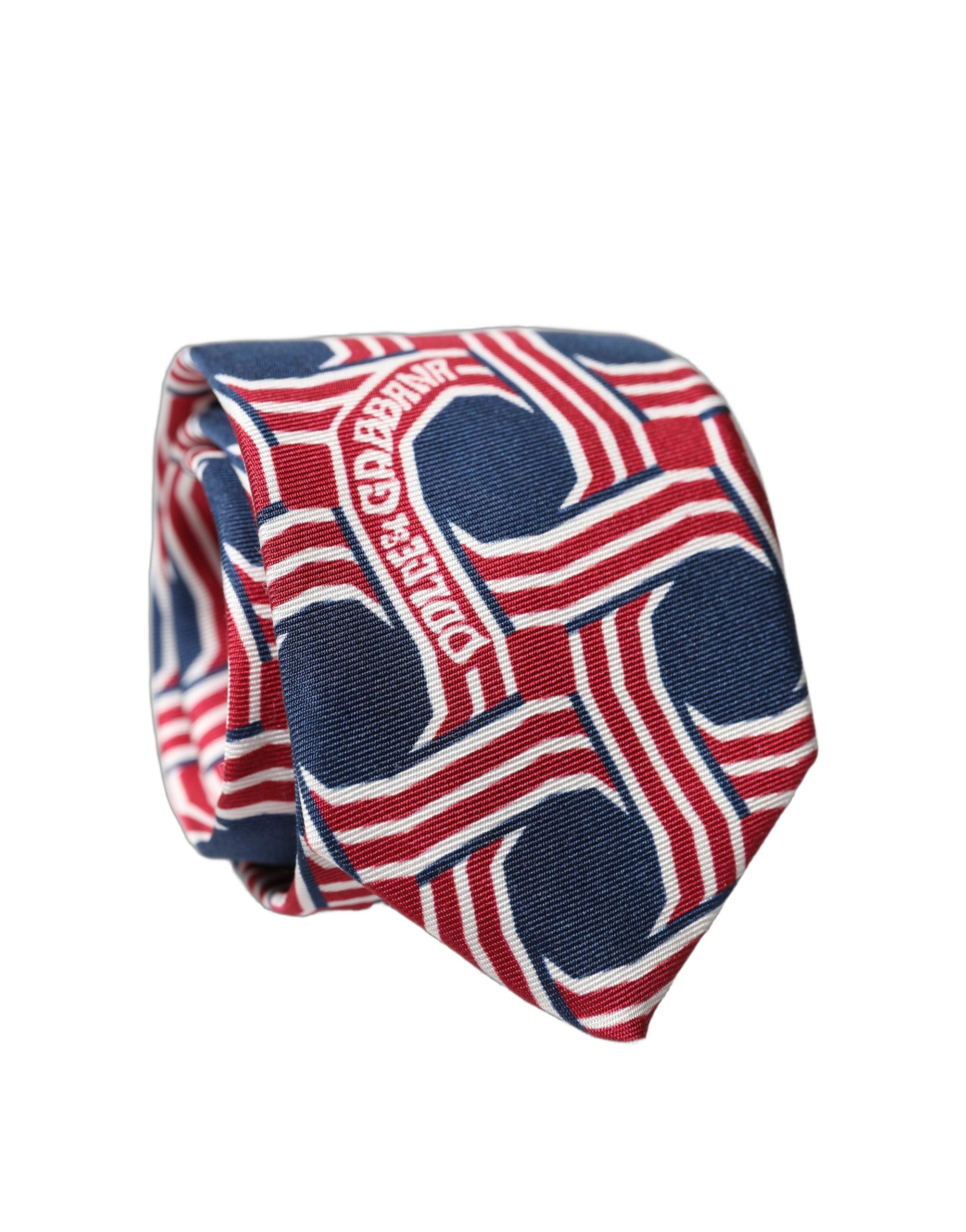 Dolce & Gabbana Multicolor Patterned Silk Adjustable Men Tied Necktie Tie Dolce & Gabbana