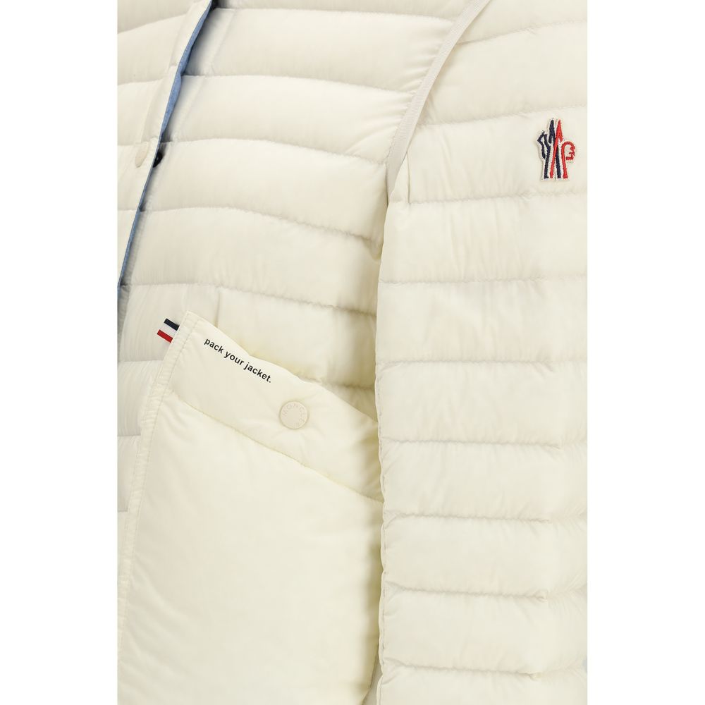 Moncler Grenoble White Polyamide Coat Moncler Grenoble