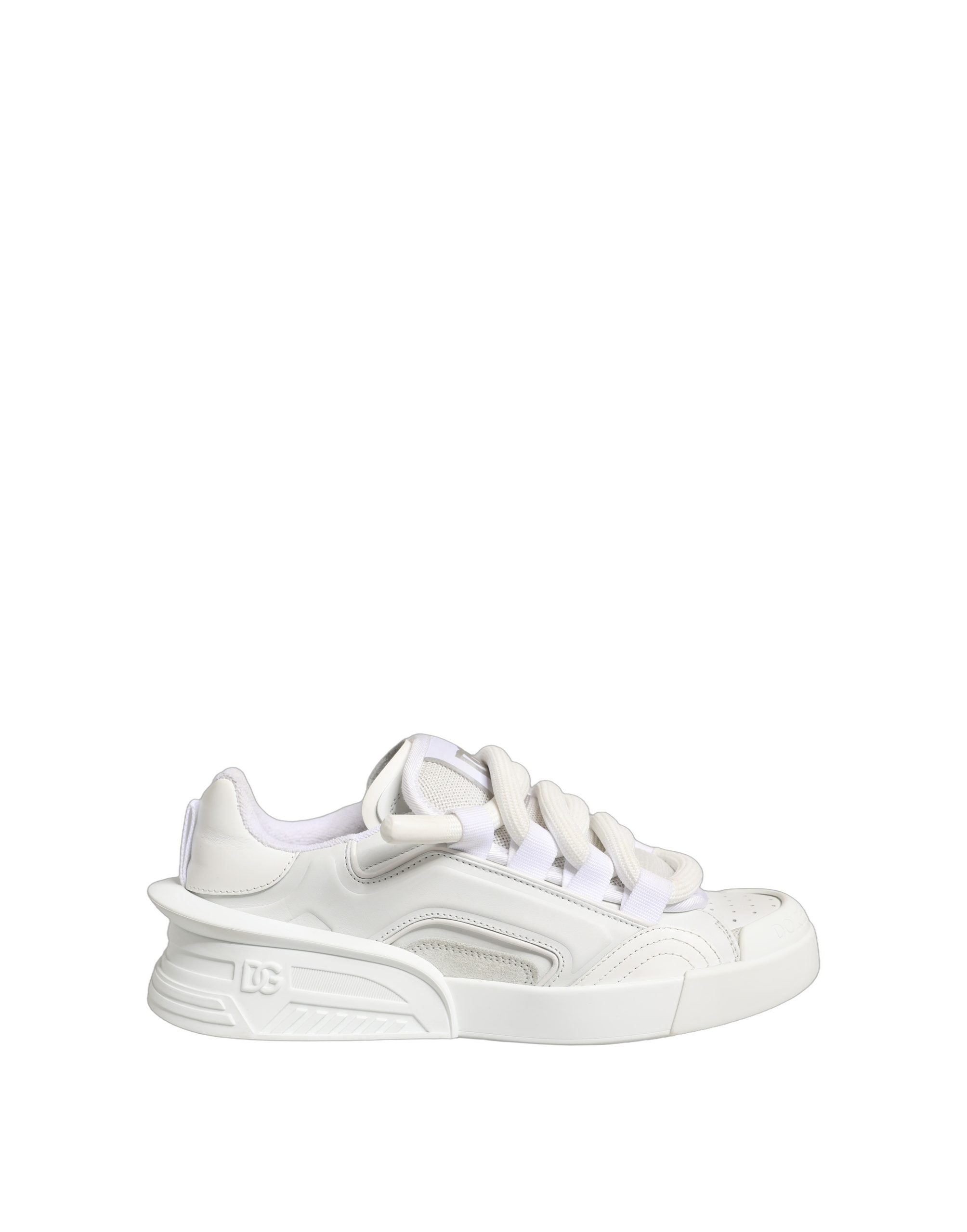 Dolce & Gabbana White Calfskin Leather Low Top Sneakers Shoes Dolce & Gabbana