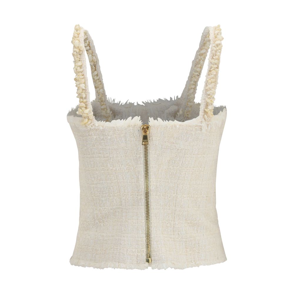 Balmain Beige Polyester Blouse Balmain