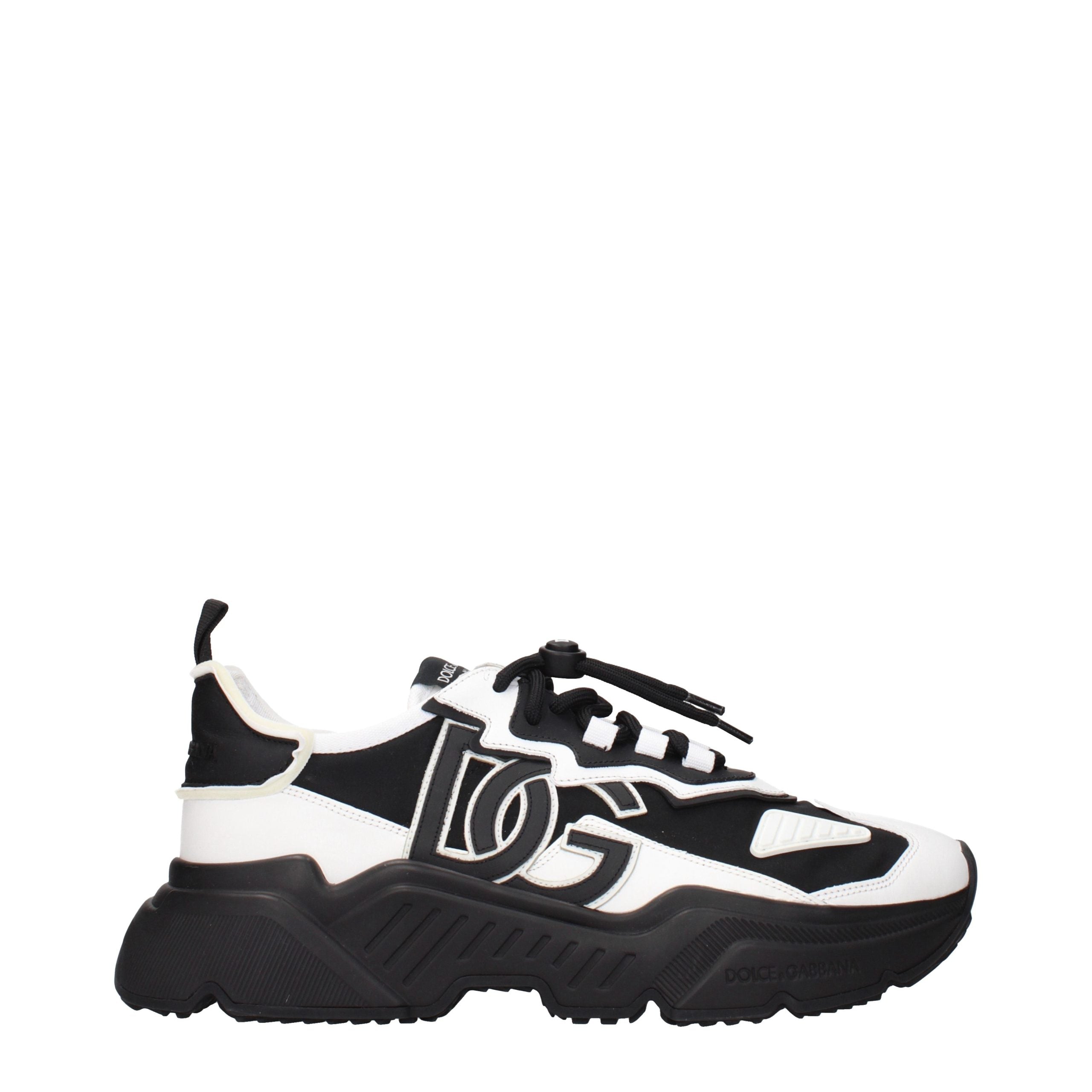Dolce & Gabbana White Leather Chunky Sneakers Dolce & Gabbana
