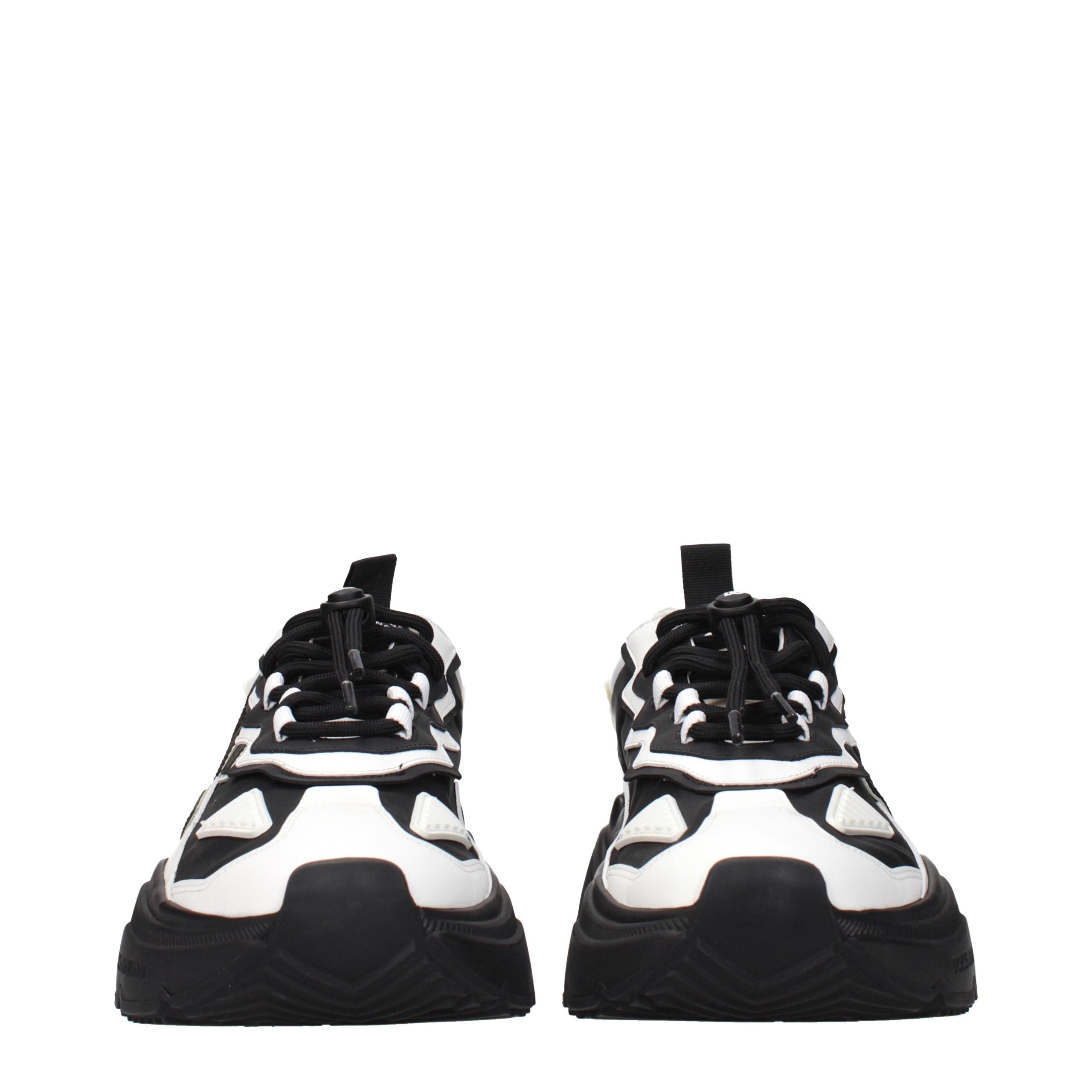 Dolce & Gabbana White Leather Chunky Sneakers Dolce & Gabbana