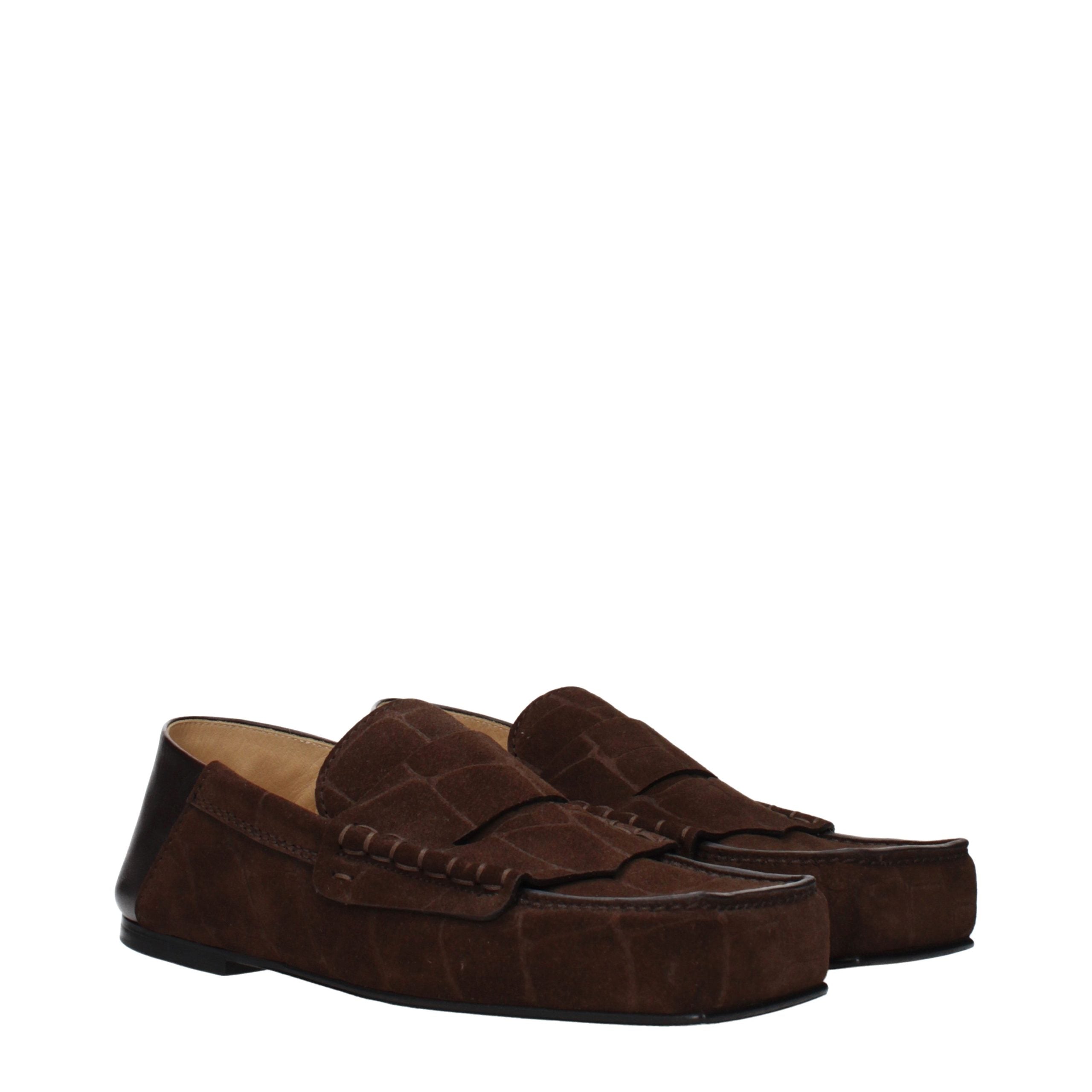 Jacquemus Brown Leather Slip-On Loafers Jacquemus