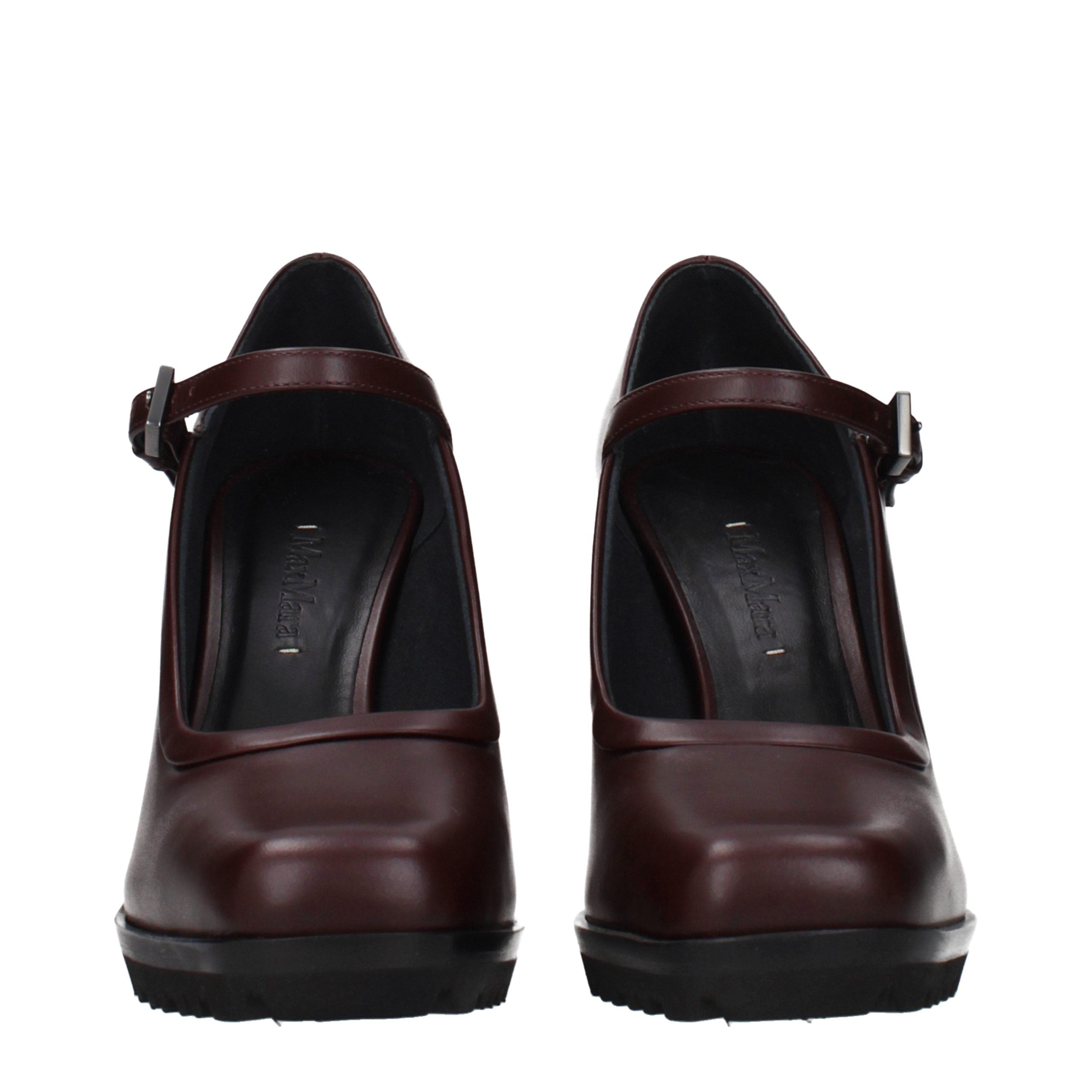 Max Mara Brown Leather High Heel Pumps Max Mara