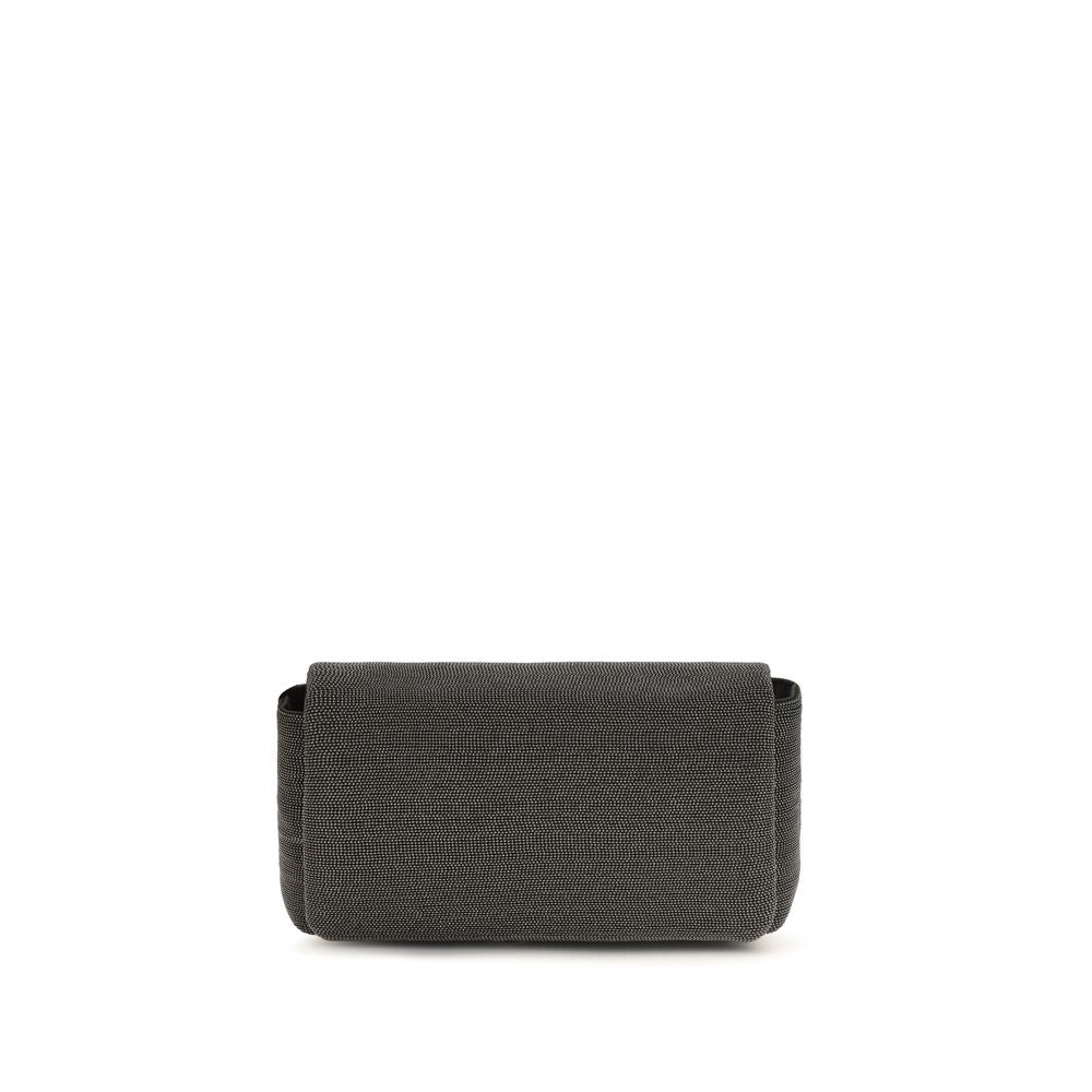 Brunello Cucinelli Black Leather Shoulder Bag Brunello Cucinelli