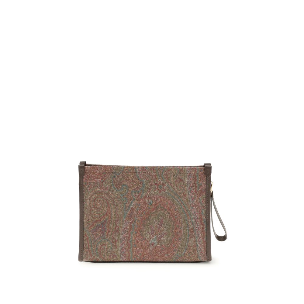 Etro Multicolor Cotton Clutch Bag Etro