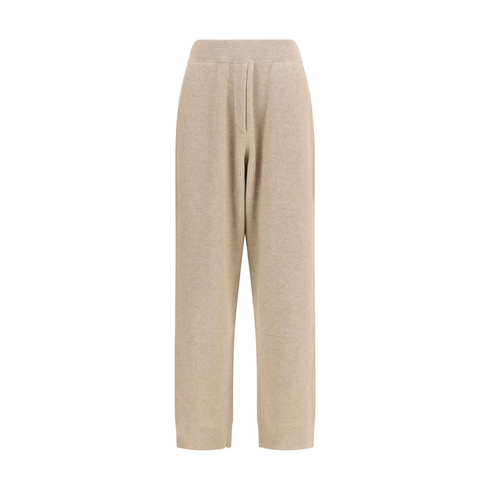 Brunello Cucinelli Beige Cashmere Casual Pants Brunello Cucinelli