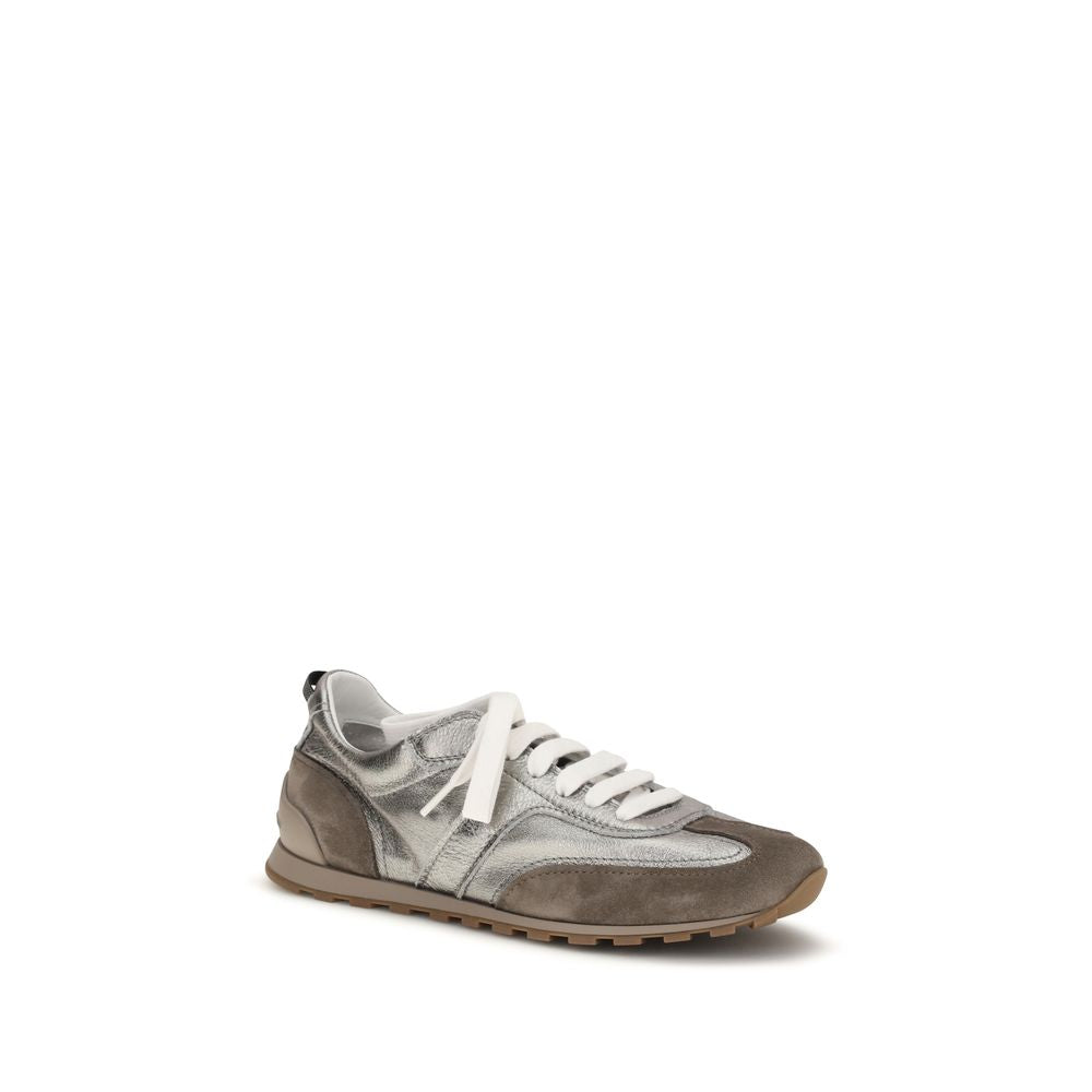 Brunello Cucinelli Multicolor Calf Leather Bos Taurus Athletic Sneakers Brunello Cucinelli