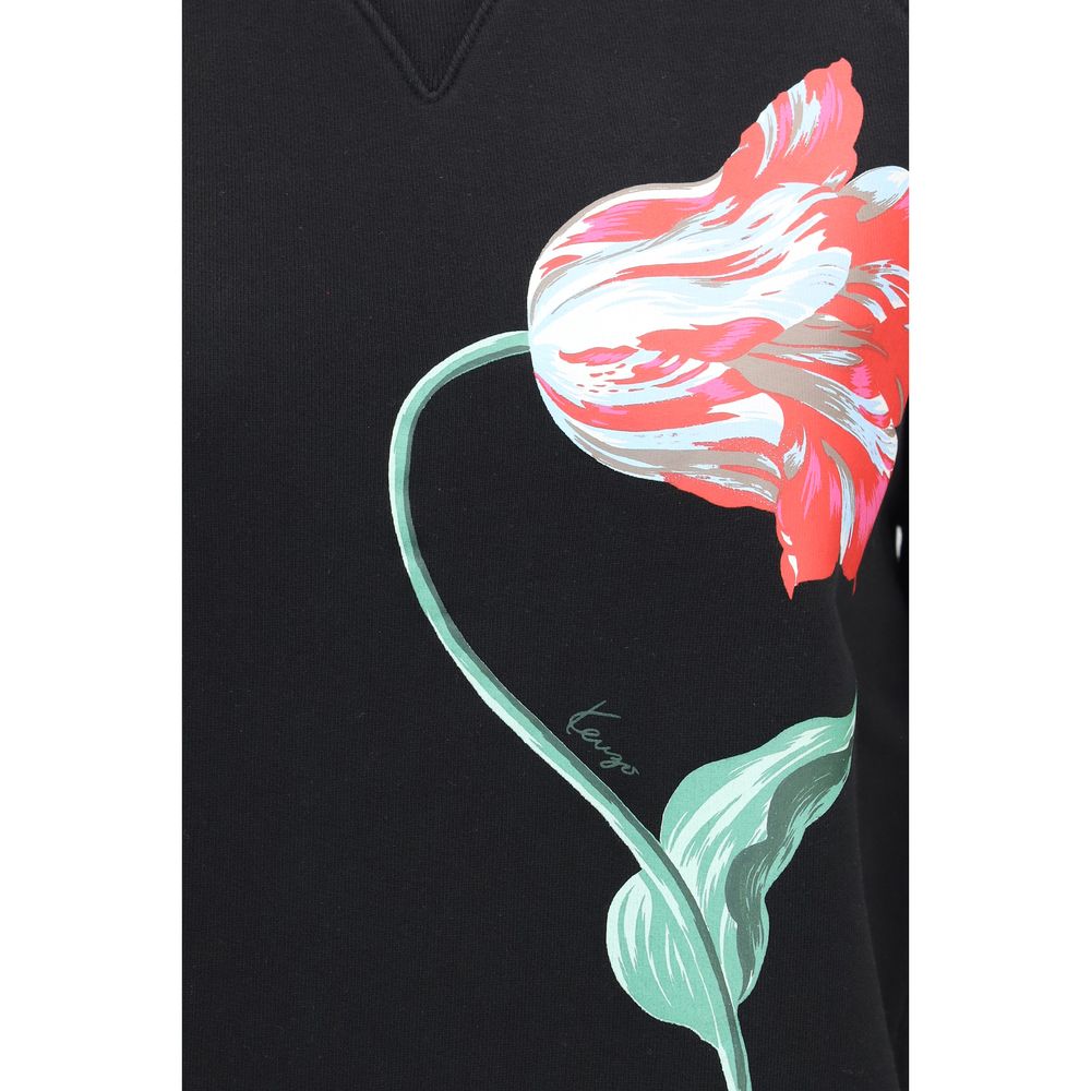 Kenzo Black Cotton Sweatshirt Kenzo
