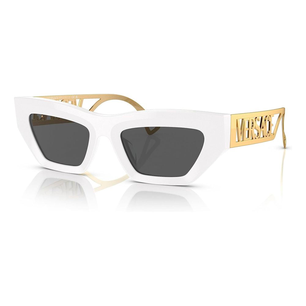 Versace White Acetate Sunglasses Versace