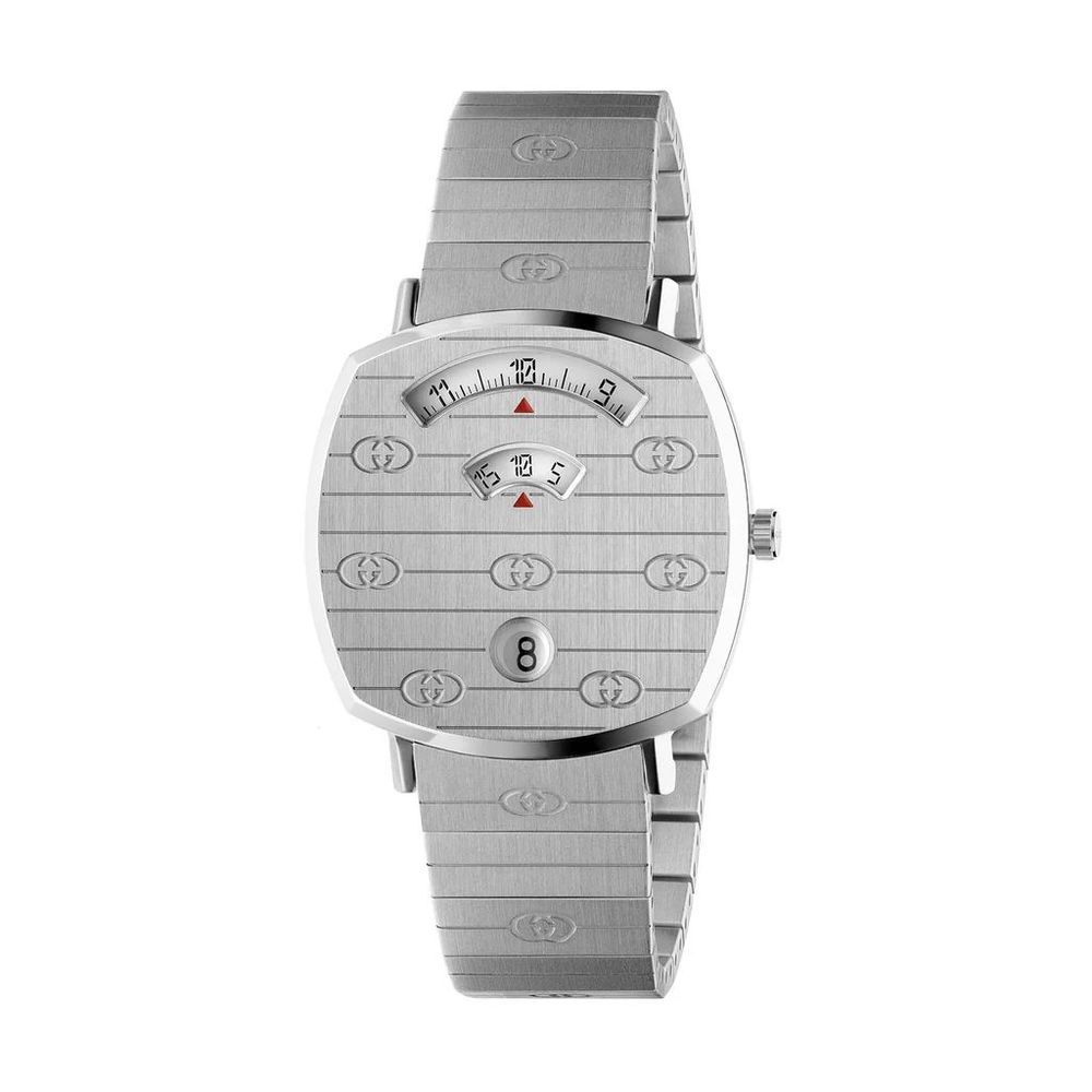 Gucci Gray Stainless Steel Dress Watch Gucci