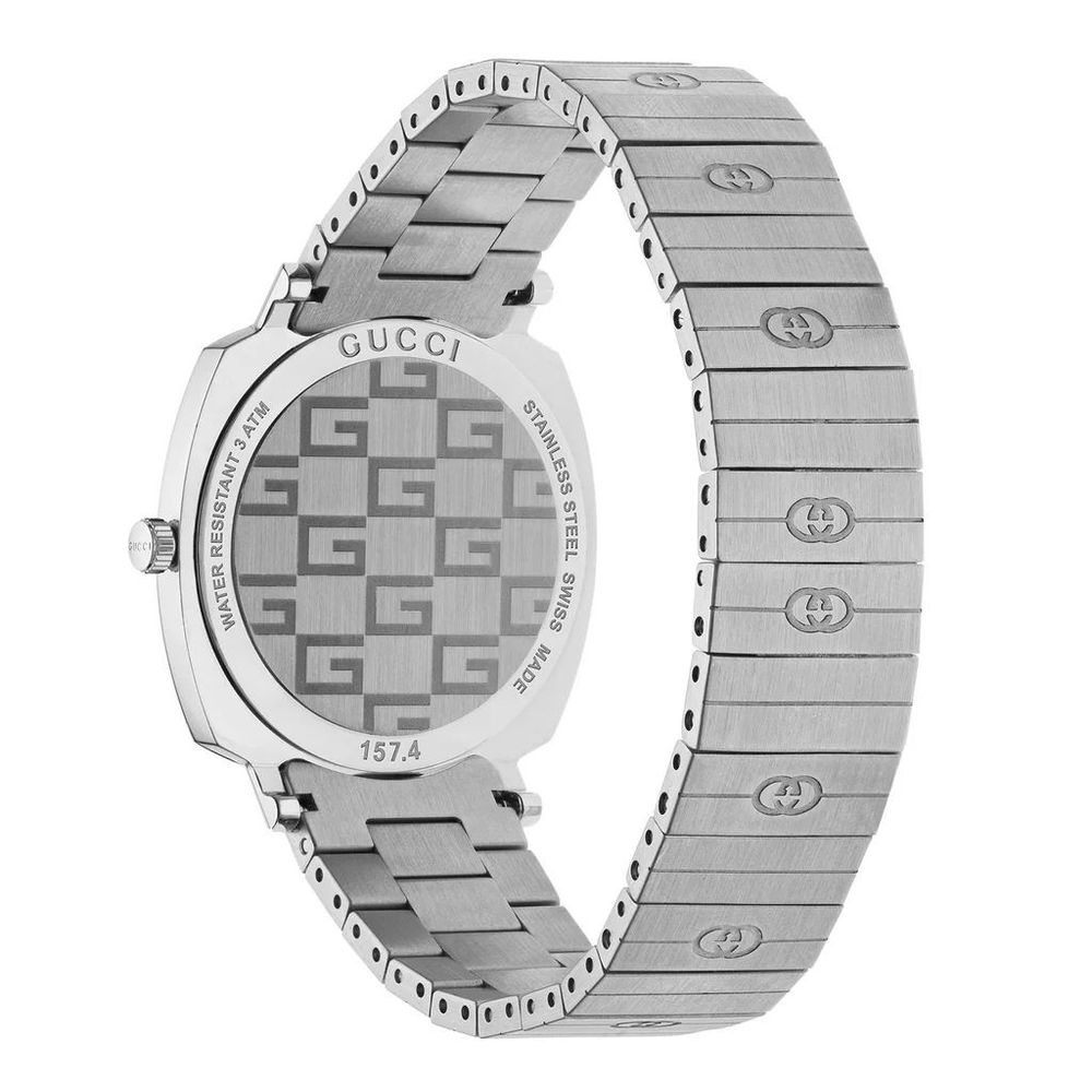 Gucci Gray Stainless Steel Dress Watch Gucci