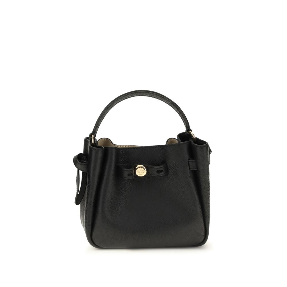 Tory Burch Black Calf Leather Bos Taurus Backet Bag Tory Burch