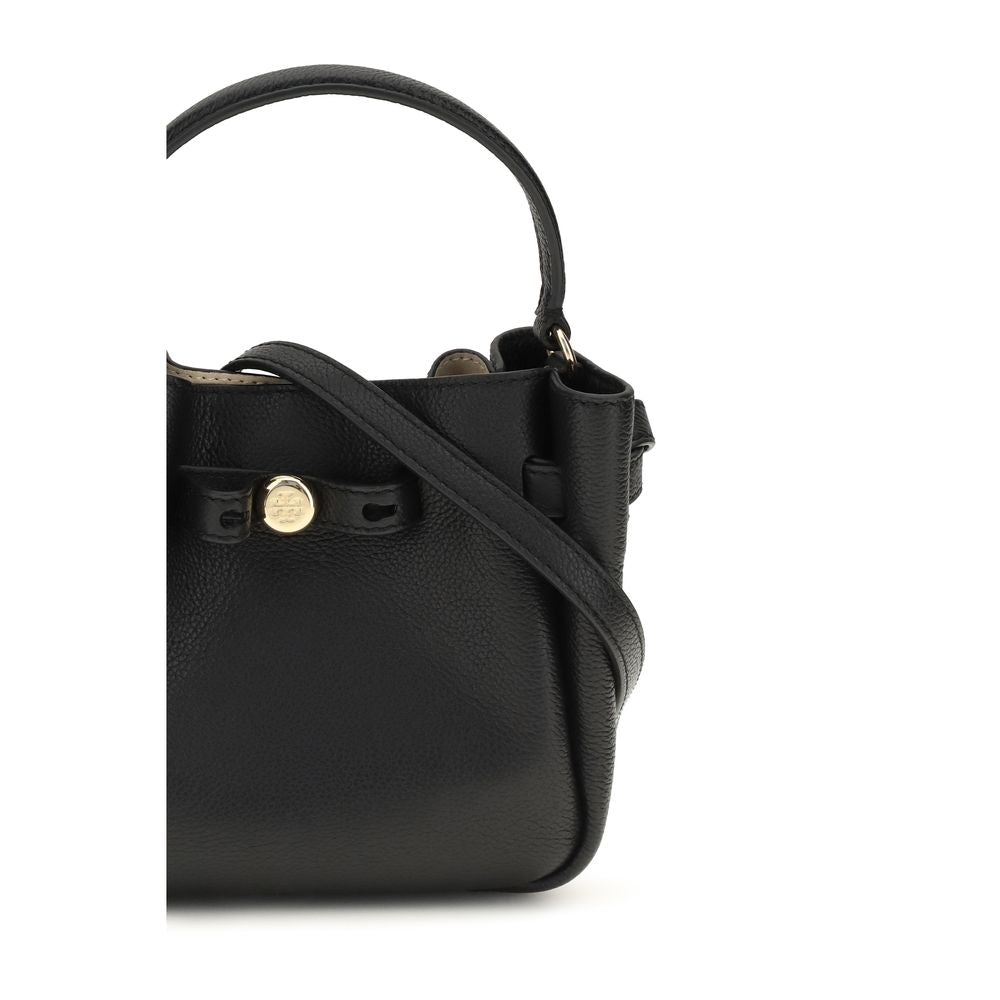 Tory Burch Black Calf Leather Bos Taurus Backet Bag Tory Burch