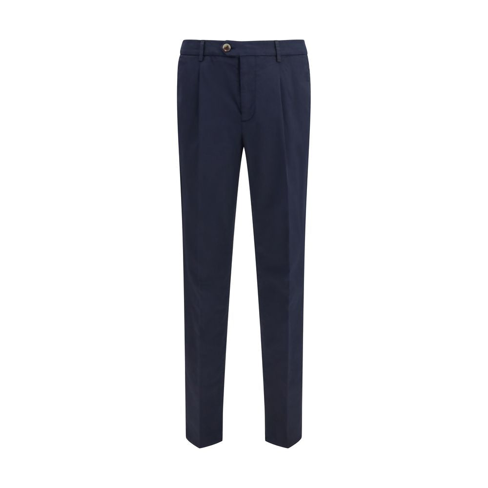 Brunello Cucinelli Black Cotton Chino Pants Brunello Cucinelli