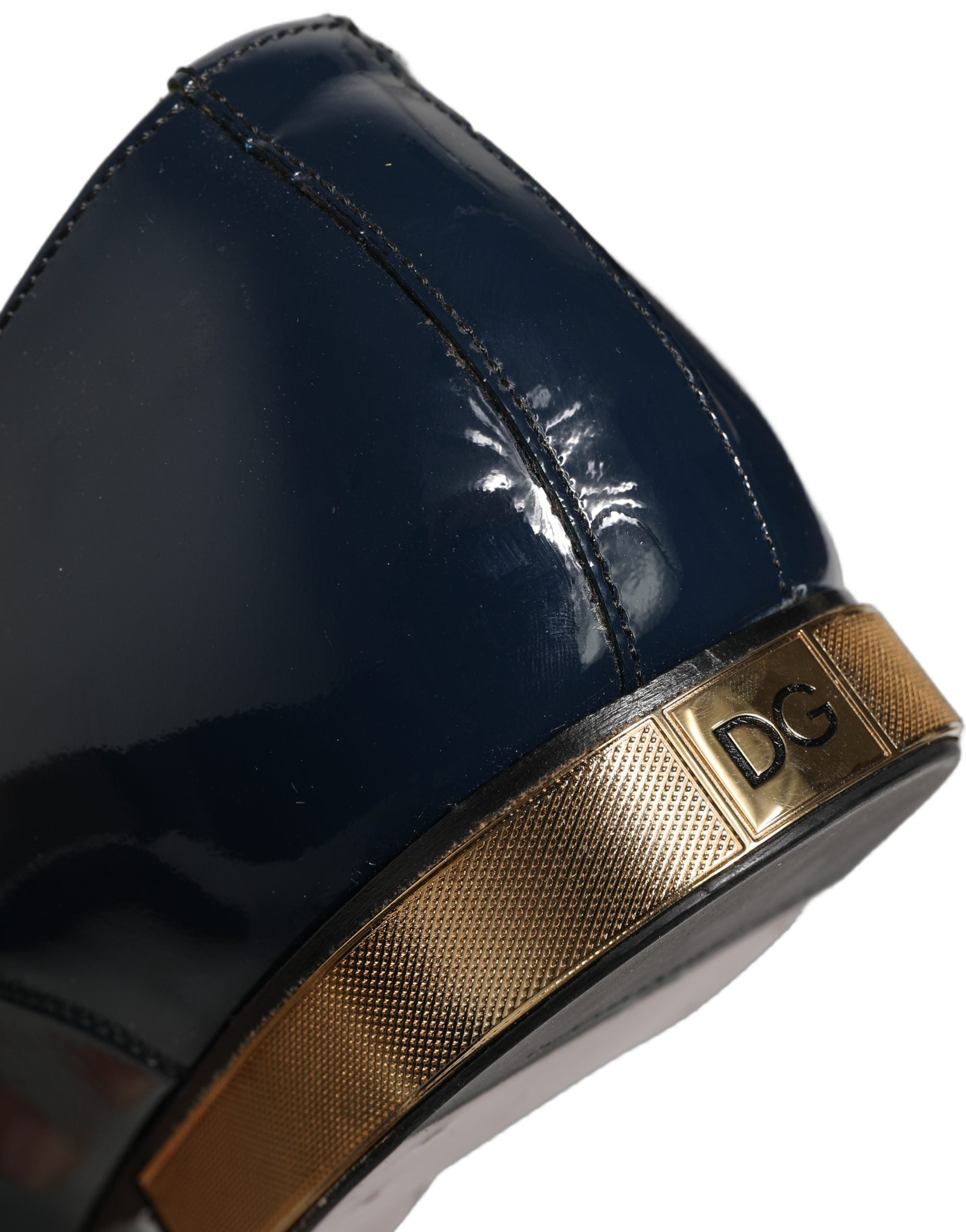 Dolce & Gabbana Blue Embellished Men Derby Dress Formal Shoes Dolce & Gabbana