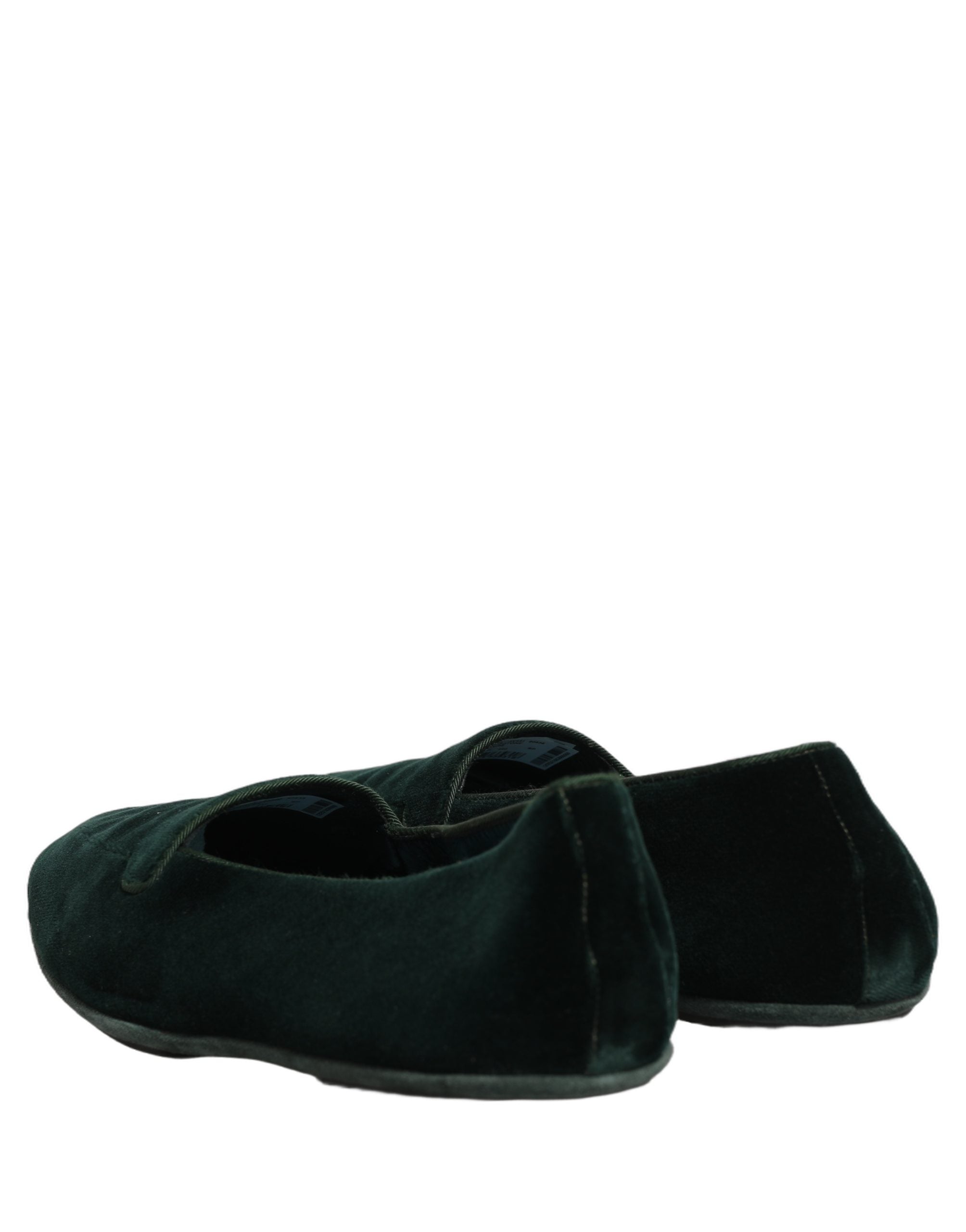 Dolce & Gabbana Green Velvet Slip On Men Flats Loafers Shoes Dolce & Gabbana