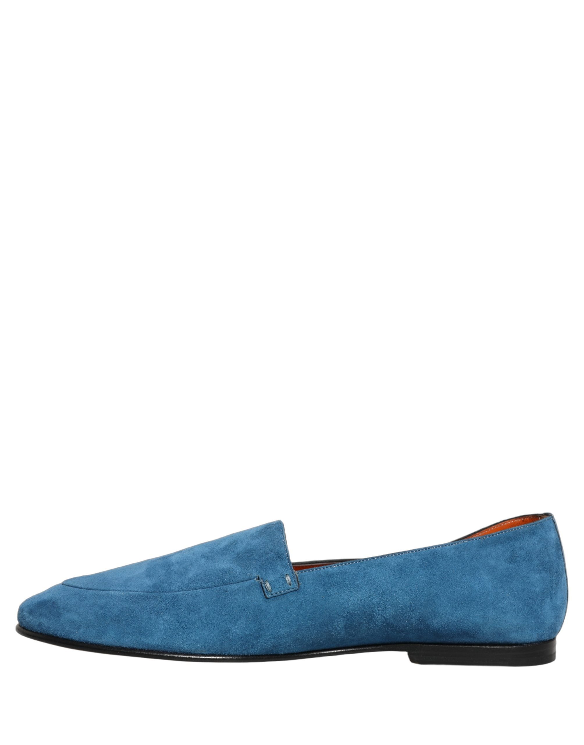 Dolce & Gabbana Blue Velvet Slip On Men Flats Loafers Shoes Dolce & Gabbana