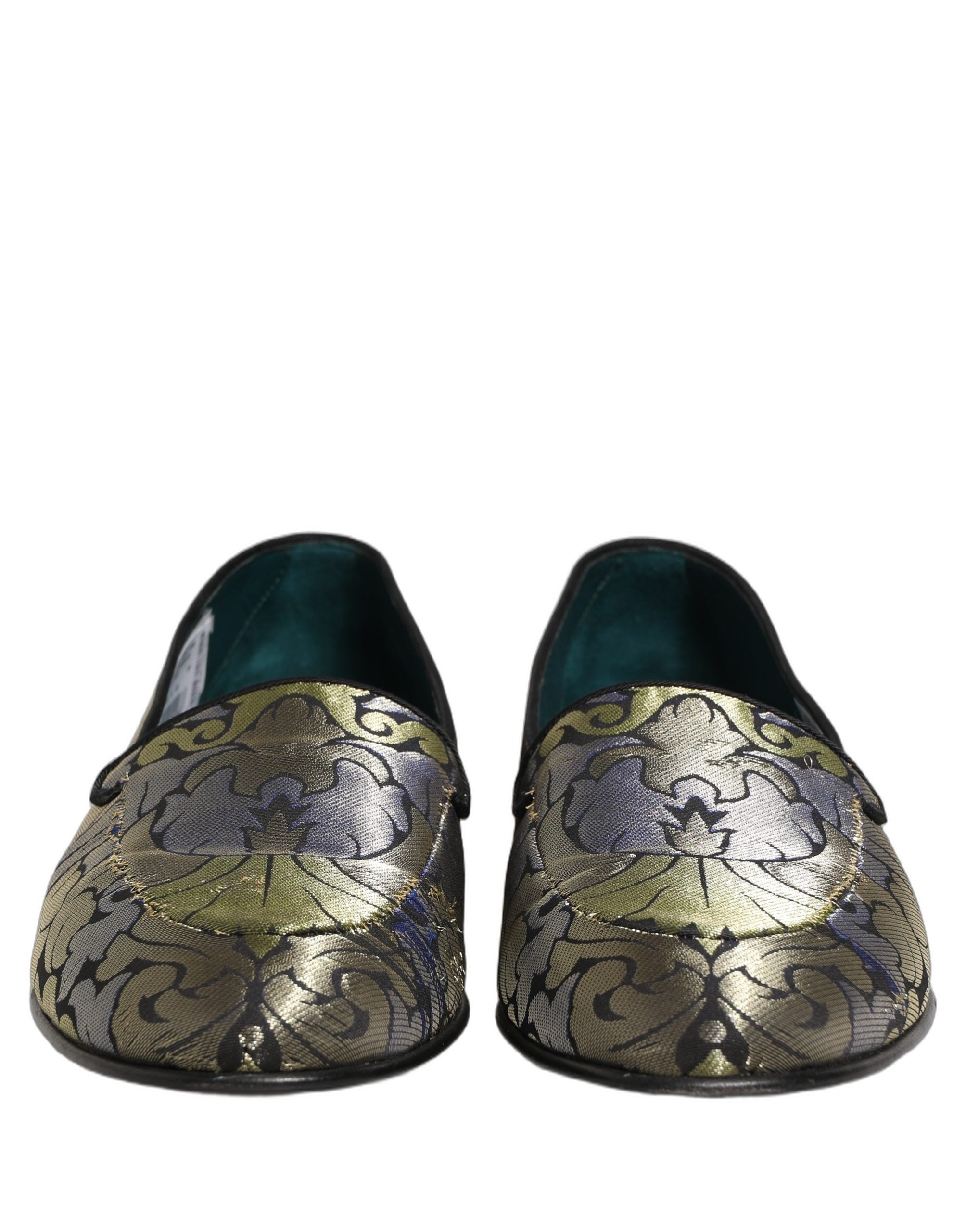 Dolce & Gabbana Multicolor Floral Jacquard Men Loafers Shoes Dolce & Gabbana