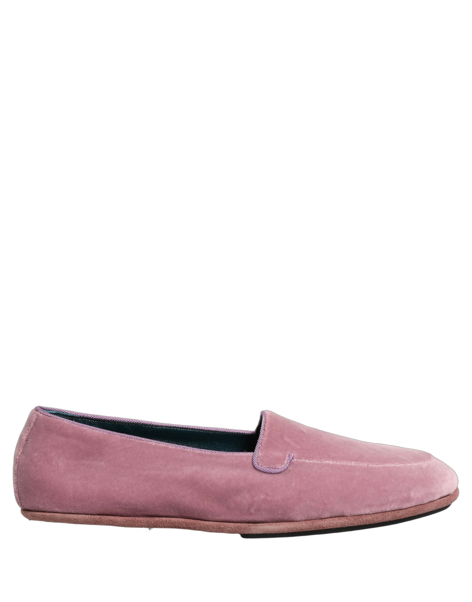 Dolce & Gabbana Pink Velvet Slip On Men Flats Loafers Shoes Dolce & Gabbana