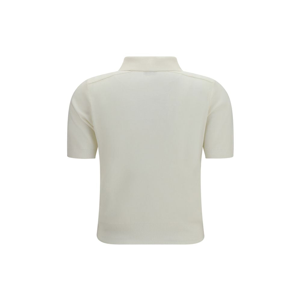 Burberry Beige Wool Oves Aries Polo Shirt Burberry