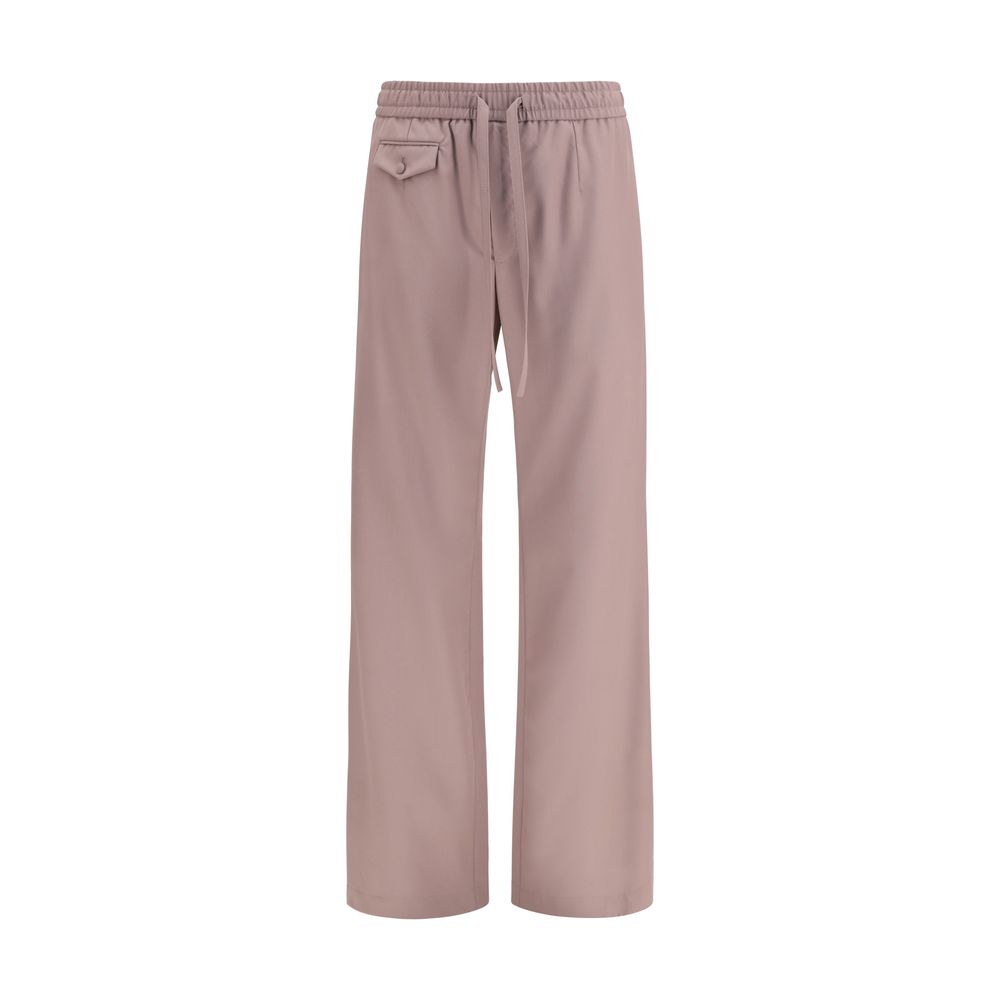 Dolce & Gabbana Brown Wool Oves Aries Joggers (Workout Pants) Dolce & Gabbana