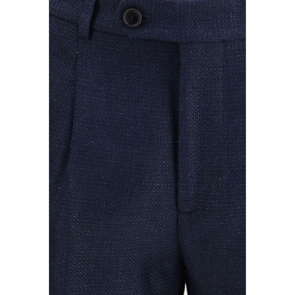 Brunello Cucinelli Blue Wool Oves Aries Two-Piece Suit Brunello Cucinelli