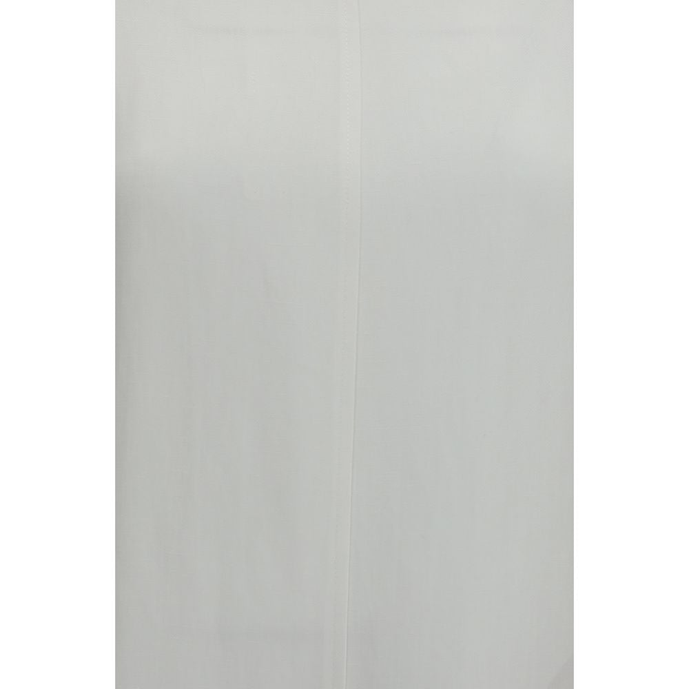 Brunello Cucinelli White Viscose Casual Dress Brunello Cucinelli