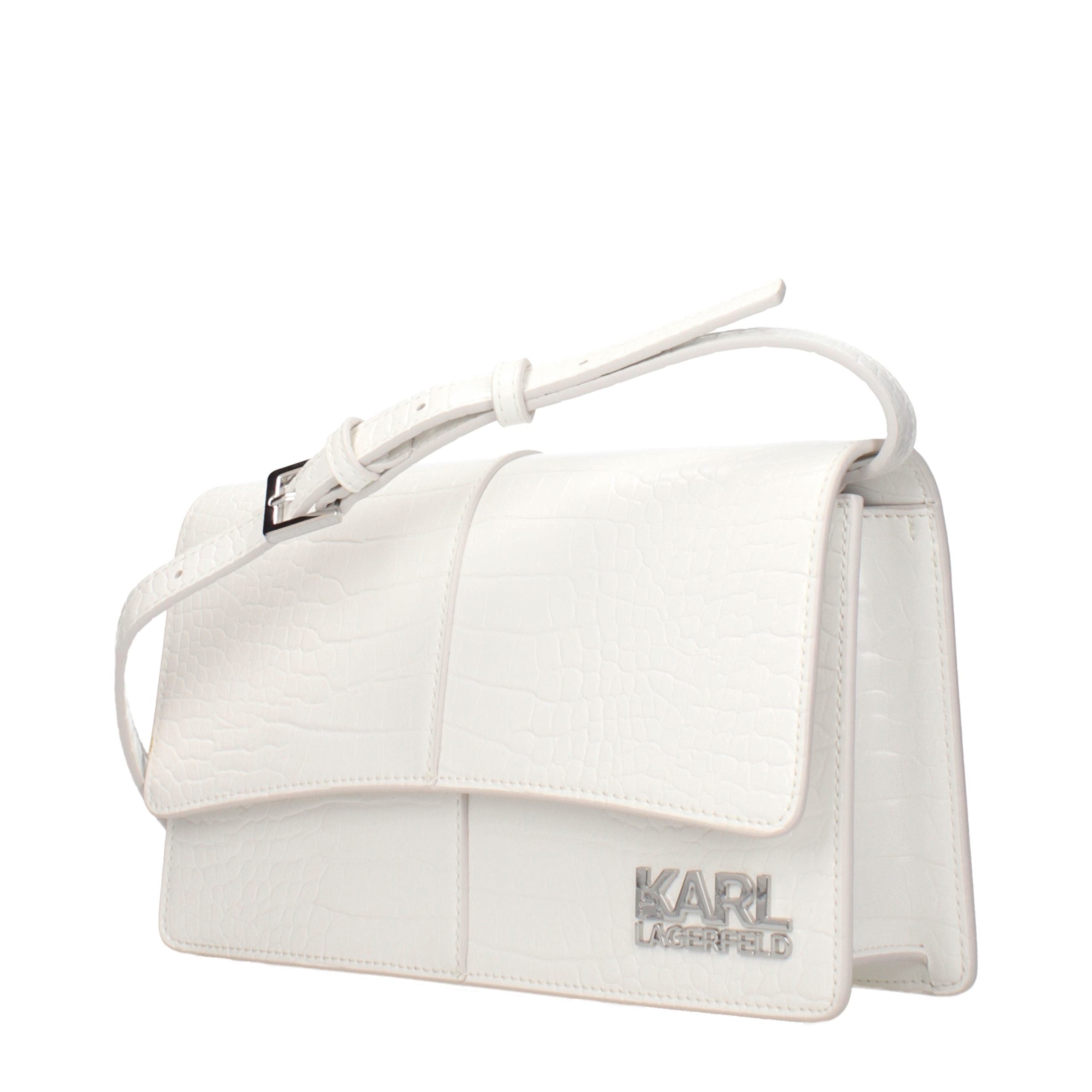 Karl Lagerfeld White Polyethylene Crossbody Bag Karl Lagerfeld